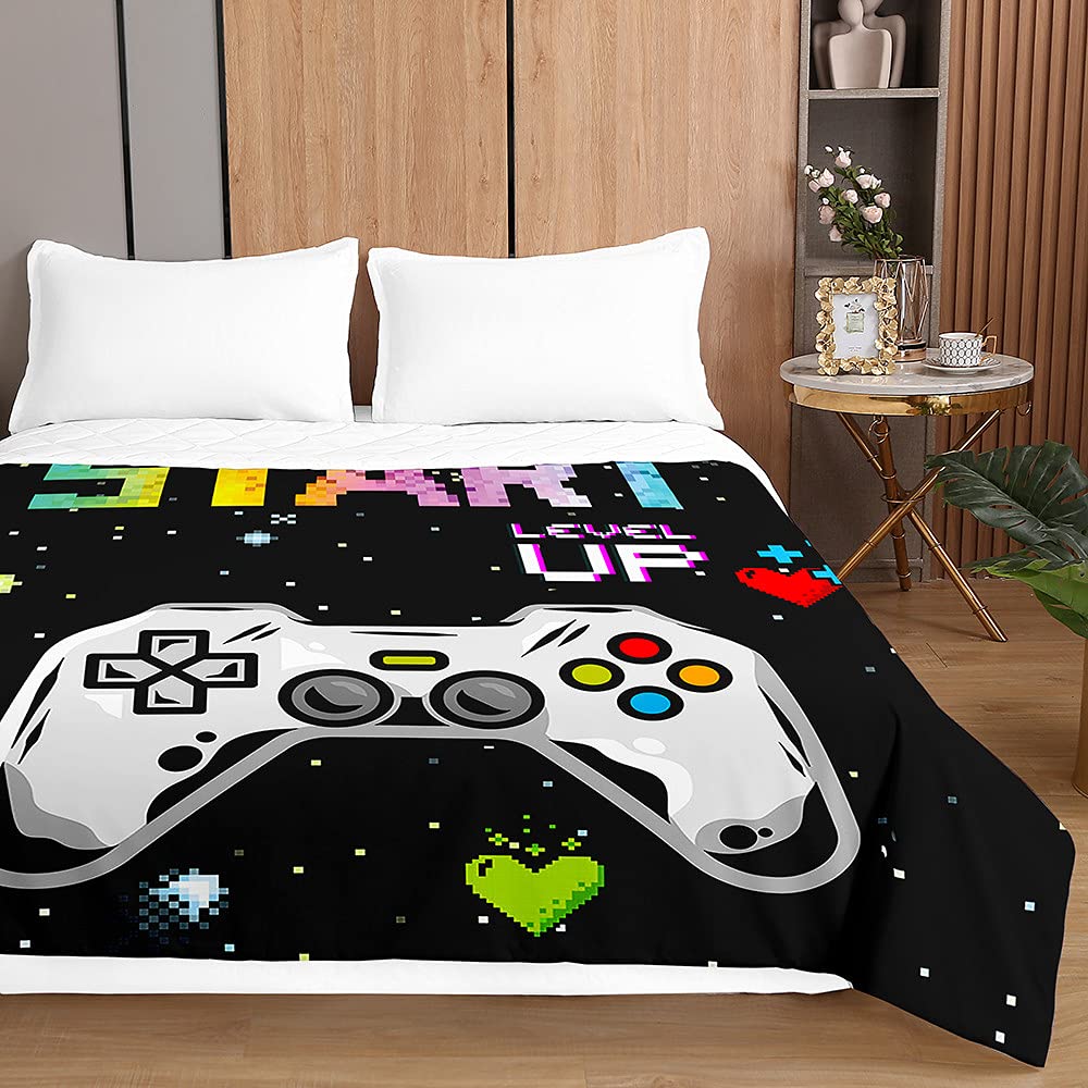 Couverture de lit de jeu 3D pour réveiller la chambre du gamer