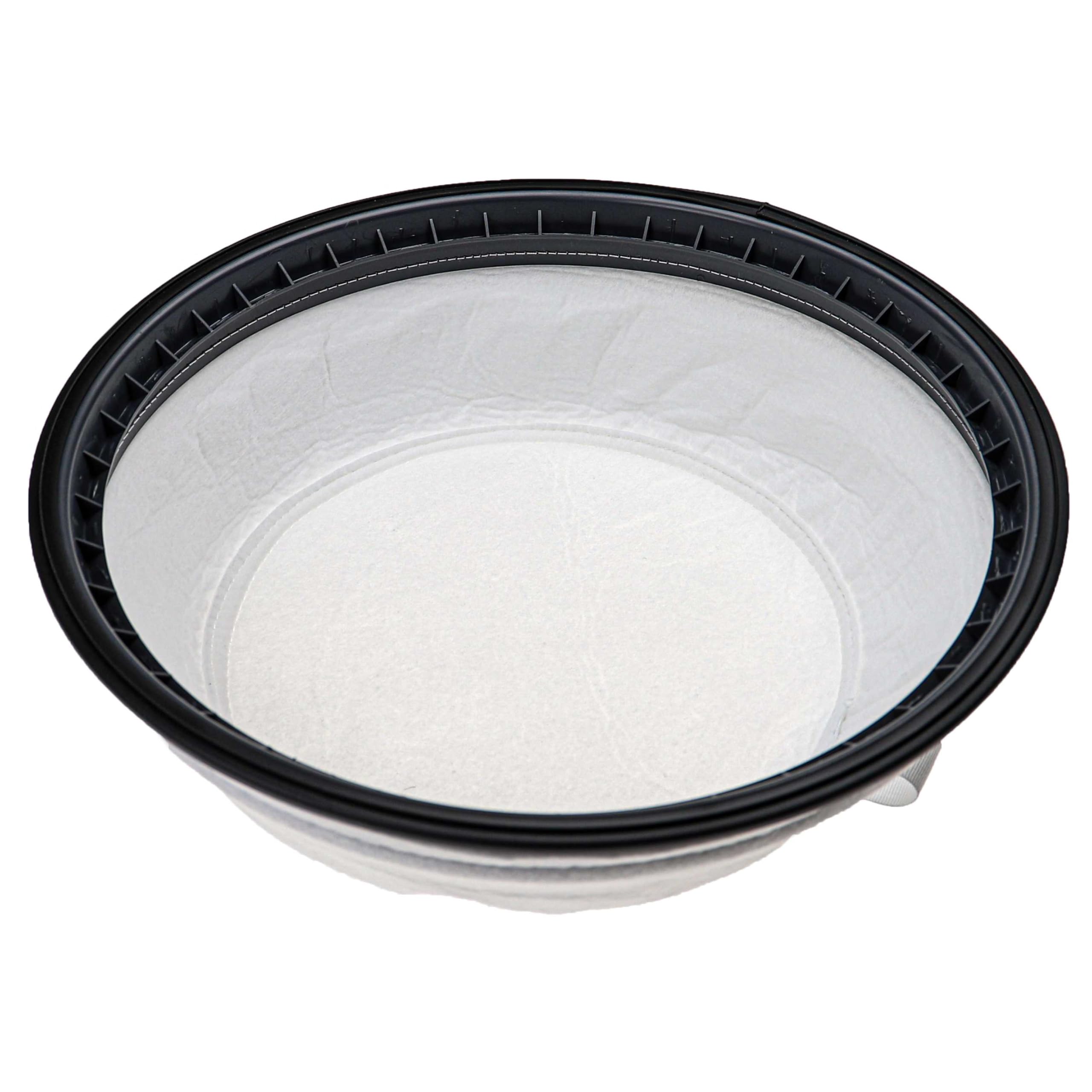 vhbw 3x Sackfilter kompatibel mit Nilfisk VP300 Eco EU, VP300 Hepa EU1 Trockensauger, Staubsauger - Ersatz-Filter Schwarz Weiß