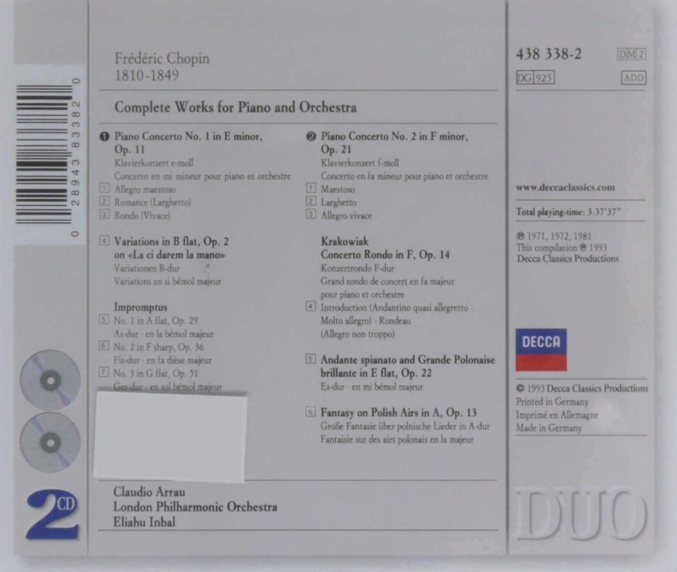 Chopin: Complete Works for Piano and Orchestra