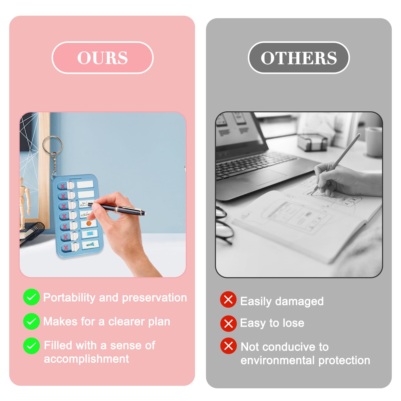 To Do List Para Rutinas Diarias de Niños Planificador Desmontable y Reutilizable Habit Tracker Organizador de Tareas Eficiente y Práctico Para Mejorar La Productividad y Gestión Del Tiempo 4Pcs
