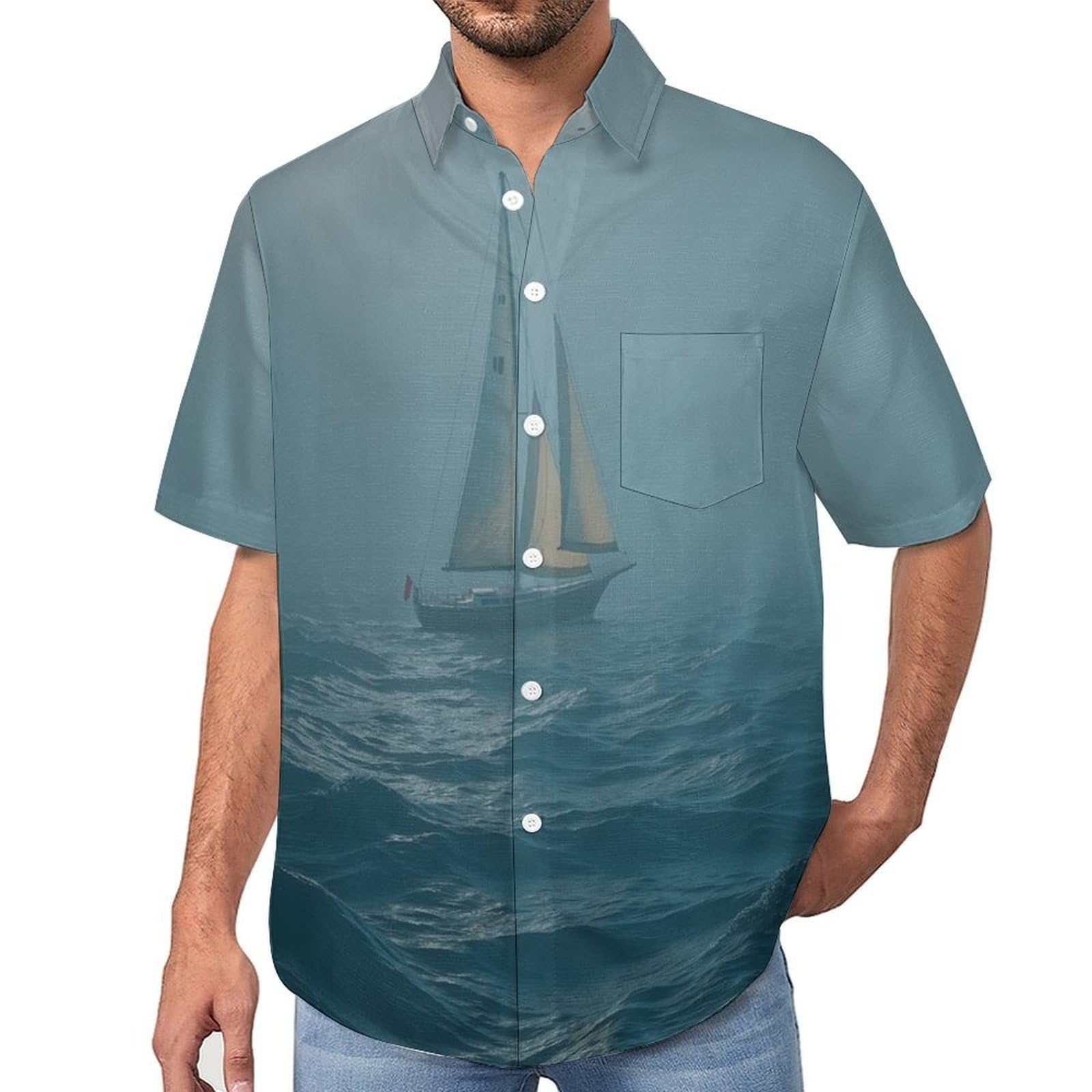 Camisas manga corta funky para lucir en tus vacaciones de playa y tardes de terraza en verano 8
