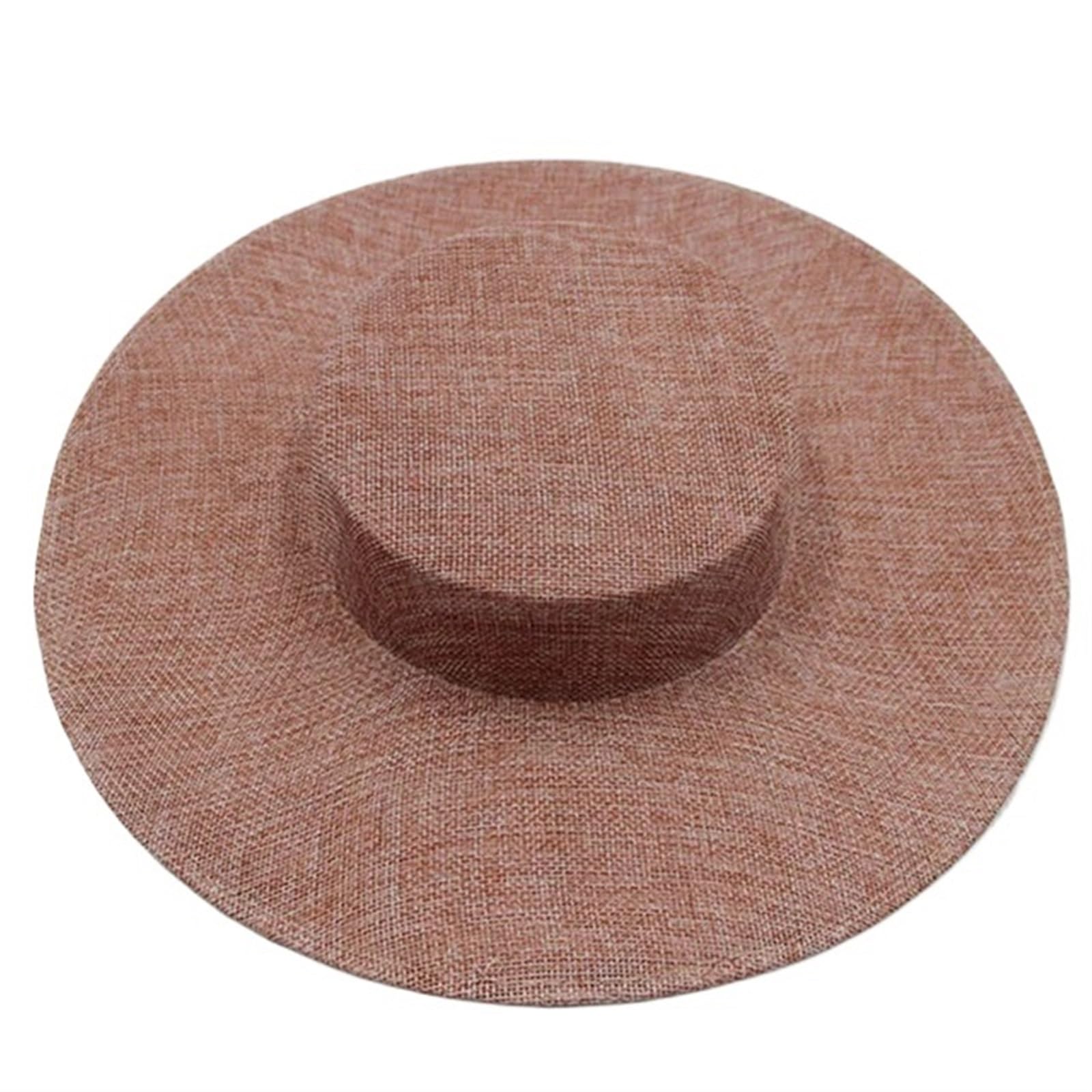 UALXPAO Wedding Hats 31CM Fascinates Base Big Cap Wedding Millinery Supplies DIY Hair Accessories Hat Women Church Headpiece for Tea Party,Weddings(Color4)