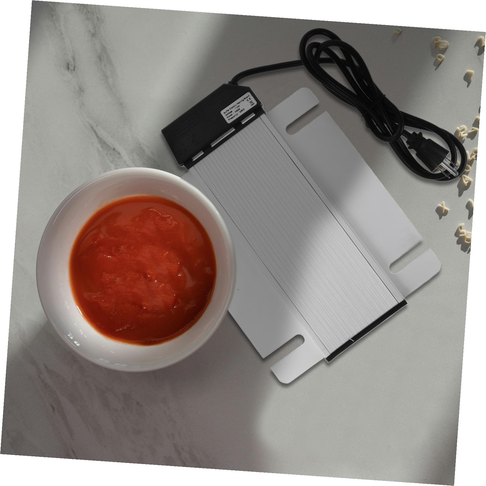 Plaque Chauffante Électrique pour Buffet Argenté Rectangulaire | Chauffe Plat Electrique Buffet, Contrôle de Température et Protection la Surchauffe, pour Restaurants et Événements