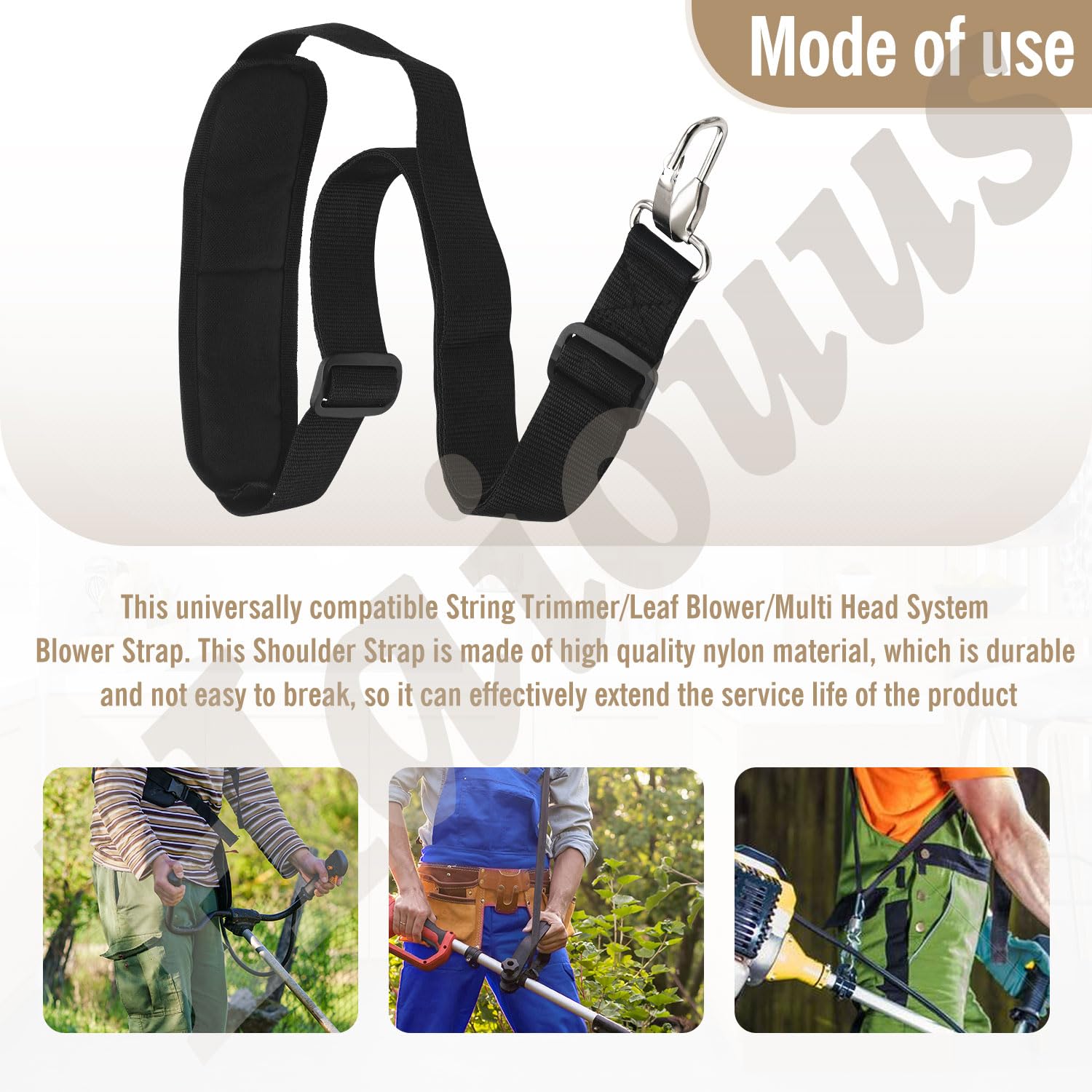 Universal Schultergurt Für Trimmer & Laubbläser - Verstellbar & Bequem