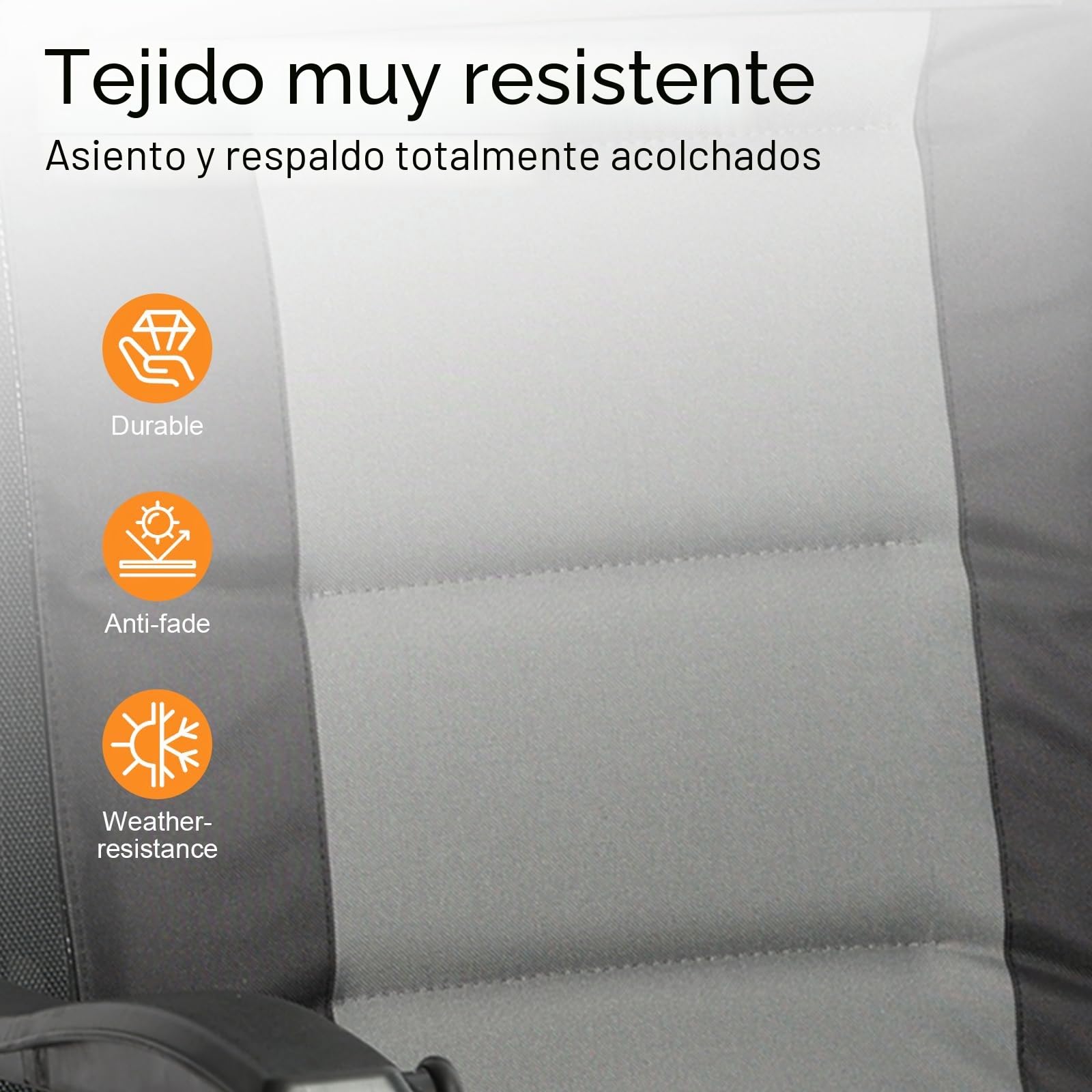 Silla Gravedad Cero con Portavasos y Reposacabezas, Respaldo Ligero y Ajustable, Tumbonas Plegables hasta 150kg, Sillas Tumbonas para Patio Garden Beach Camping (Gris)