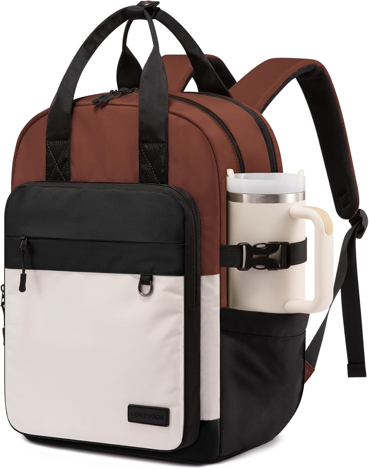 LOVEVOOK Laptop Backpack for Women, 15.6 Inch Computer Backpack Purse, Casual Daypack Carry-On Personal Item Travel Bag, College Bookbook for Teen Girls Students Back to School