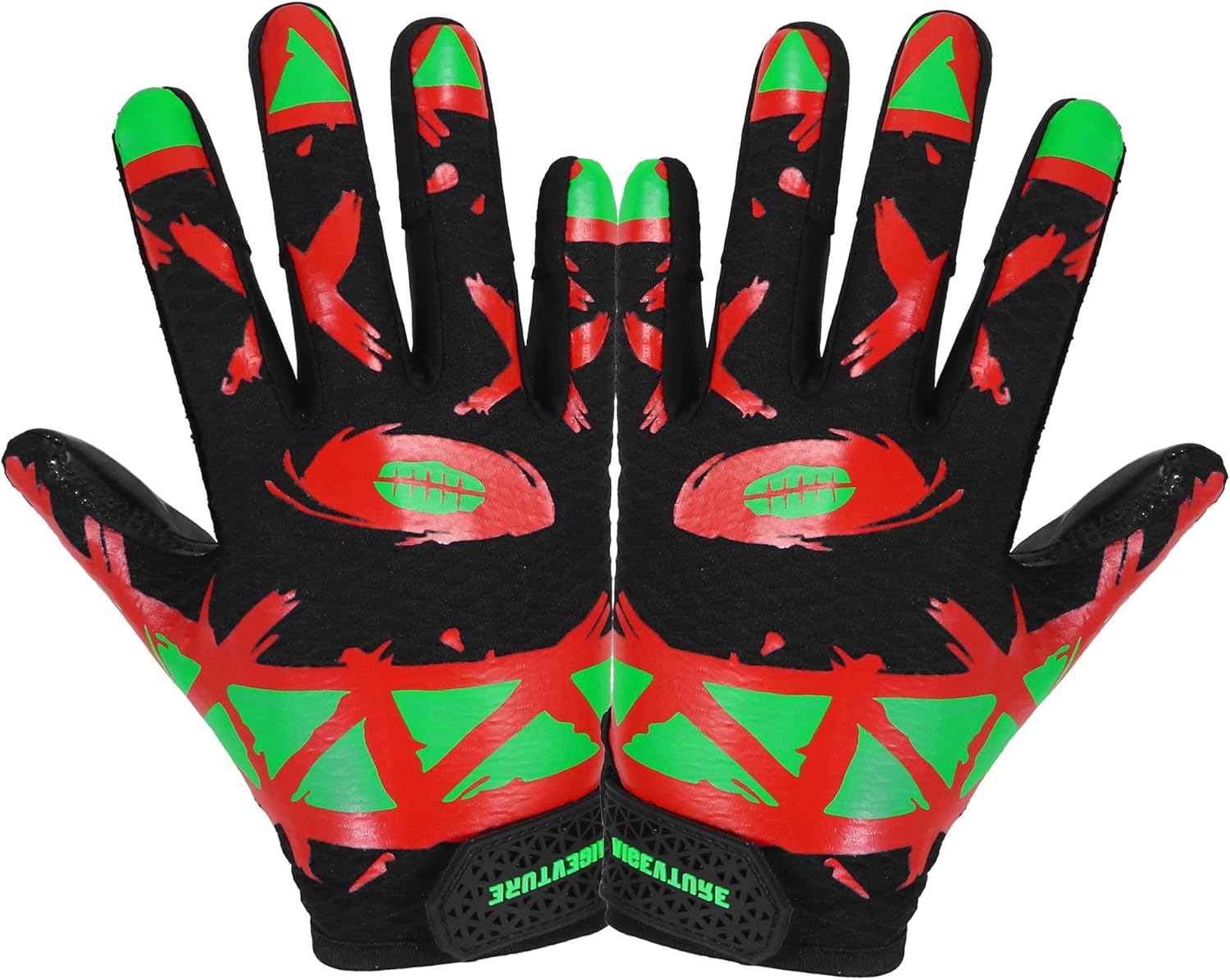 AIGEVTURE Youth Football Gloves Kids Receiver Gloves Sticky Football Gloves for Boys Girls