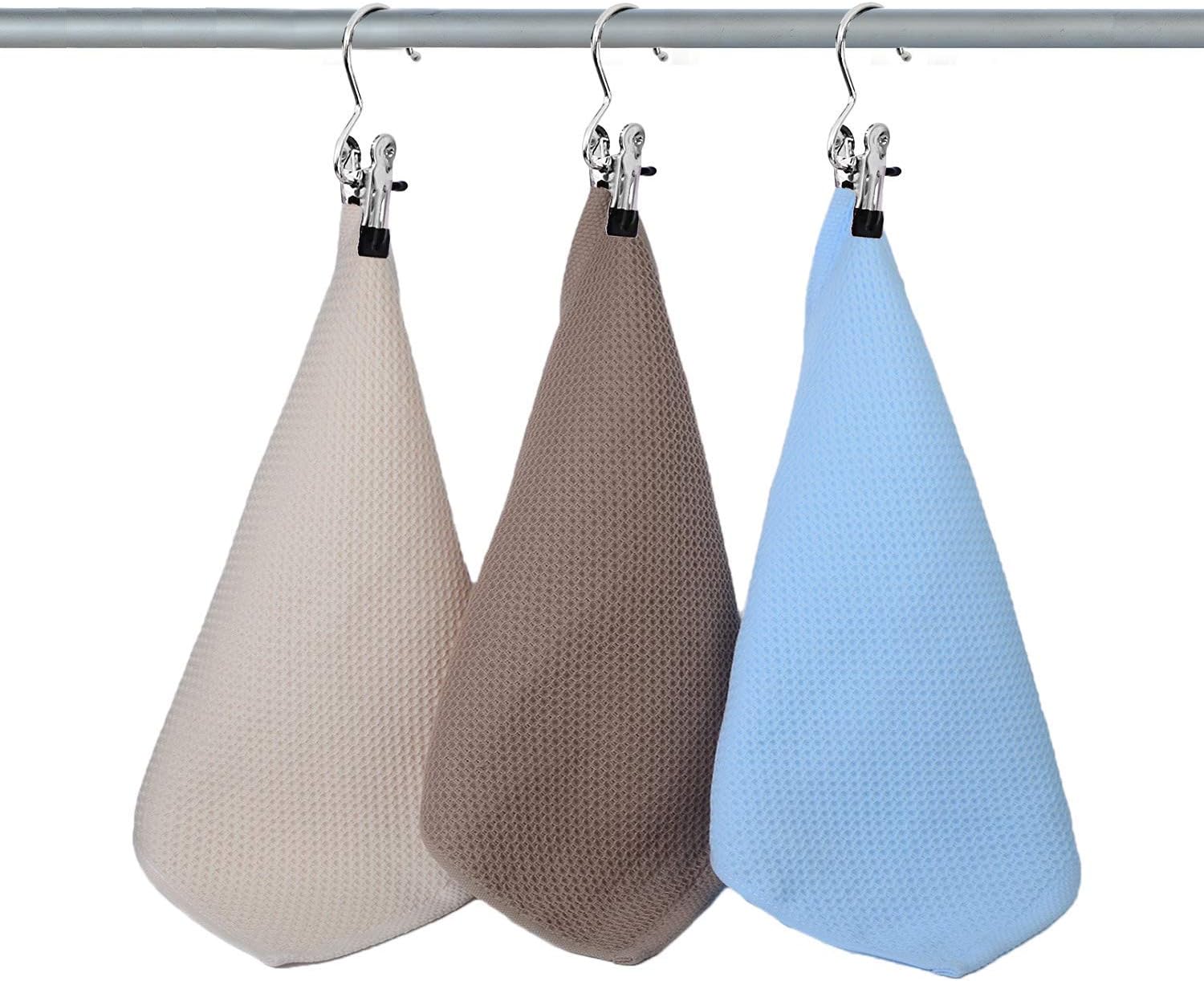DUOFIRE 24 PCS Laundry Hanging Hooks Clips Hanger Clips Boot Hangers Stainless Steel Portable Travel Hanging Drying Clothes Pins for Closet Home Clothing Trouser Towel Sock