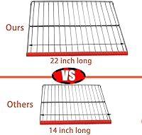 Vista 4 de Funda extra larga de 22 pulgadas para horno, protector de silicona para horno, resistente al calor, protector de borde de estante de horno, sin BPA