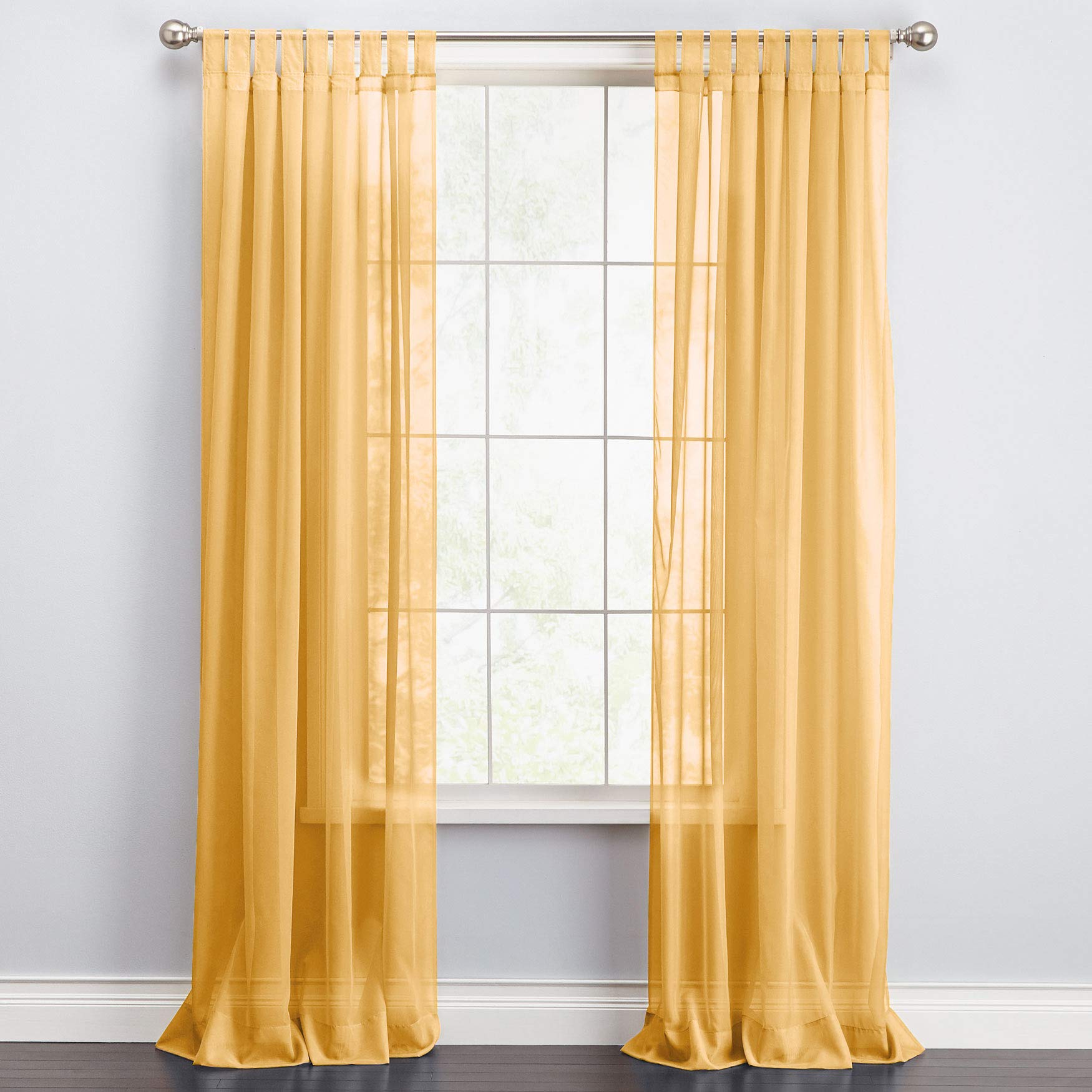 Yellow Tab Top Curtains Curtains & Drapes 2023