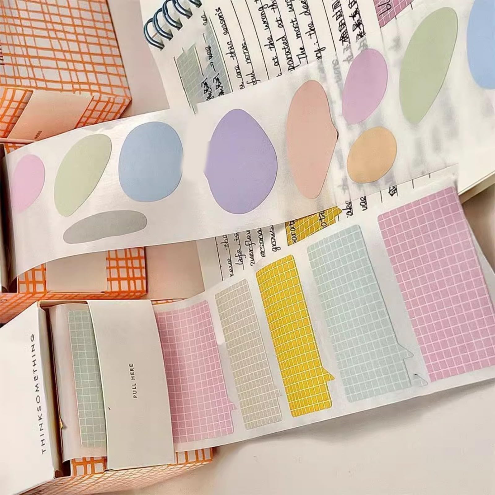 Jazuaiao Pull Out Note Paper 100 Sheets Sticky Notes Memo Pad Notepads for Writing Note Taking Reminder on Fridges Calender Portable Sticky Notes