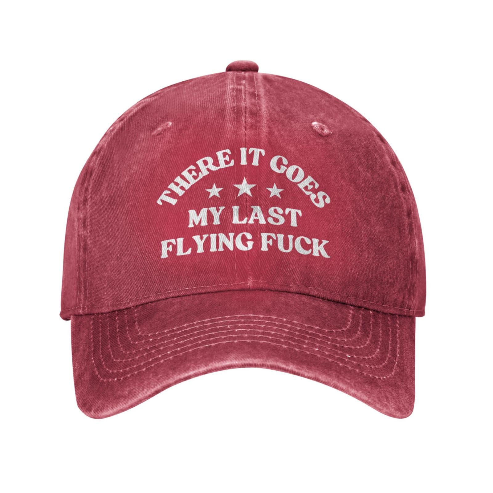 KWQDOZF There It Goes My Last-Flying-Fuck Dad Baseball Cap Men Women Navy
