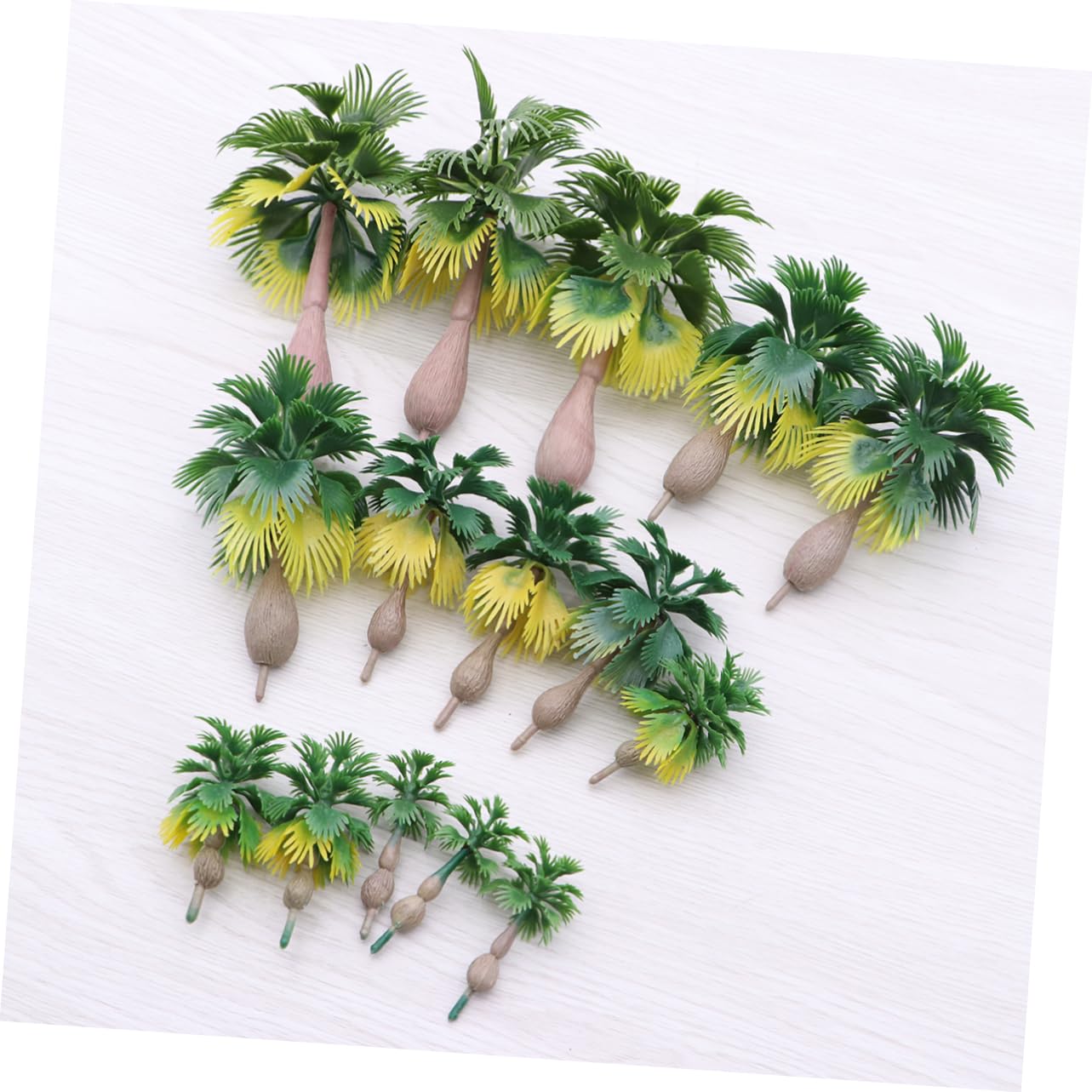 SHINEOFI 36pezzi Modelli Alberi Miniatura Di Tropicali Per Modellismo Paesaggi Architettonici e Creazioni Di Parchi