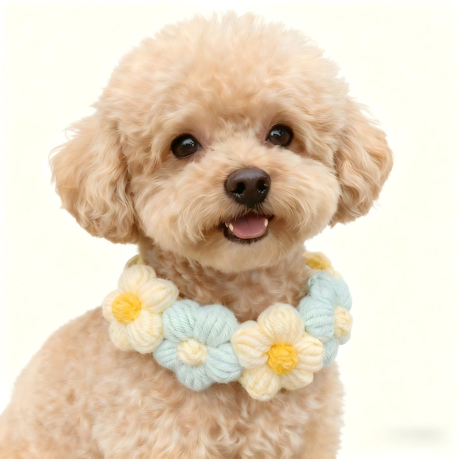 MITOCAPY Dog Costume,Handmade Cat Necklace,Floral Puppy Collar Cute Dog Clothes,Cat Costumes for Wedding Birthday Party