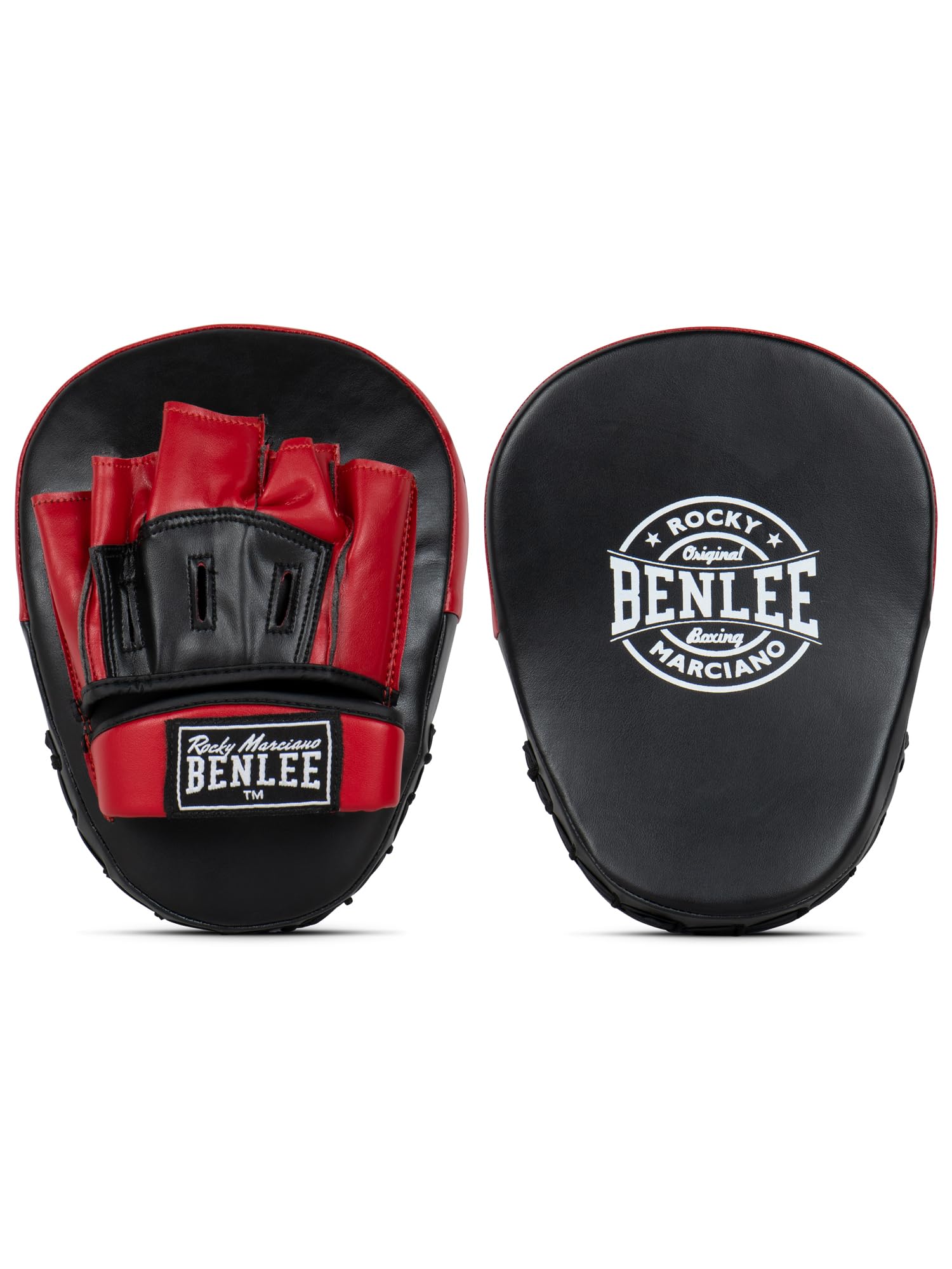 BenLee Punch Mittens Faux Leather Dewey One Size Black/Red