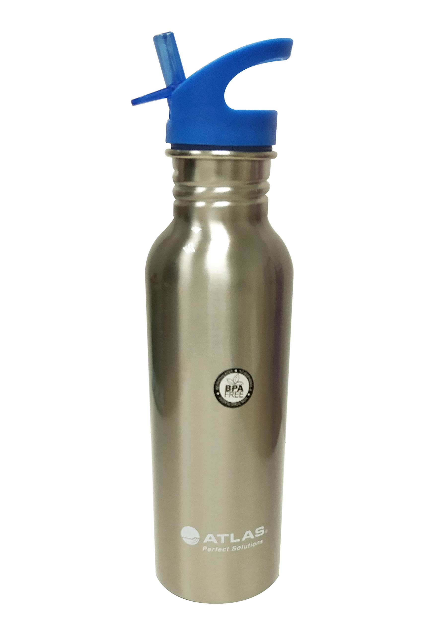 AtlasWater Bottle Sipper S.Steel Blue 0.75 L