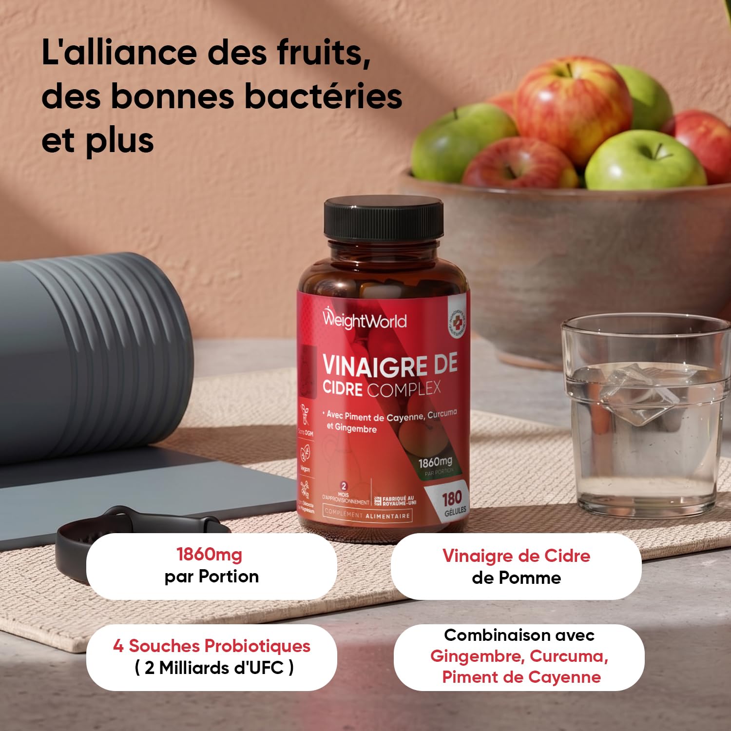 Vinaigre De Cidre de Pomme avec la Mère - Complex ACV Gélules 4-en-1