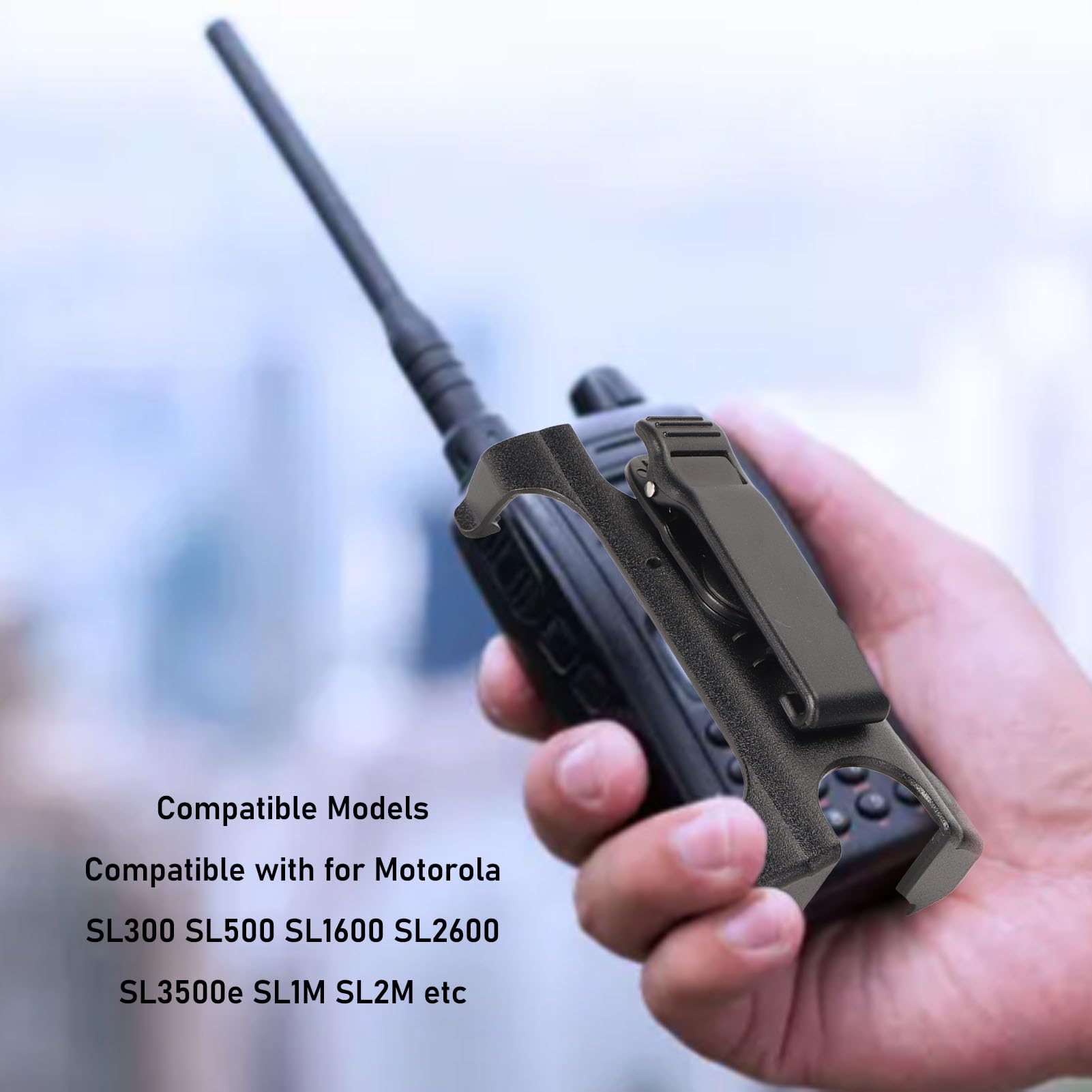 Clips de Ceinture pour Talkie-walkie, Clip de Ceinture pour étui de Transport pour Talkie-walkie SL300 SL500 SL1600 SL2600 SL3500e SL1M SL2M Radio Bidirectionnelle
