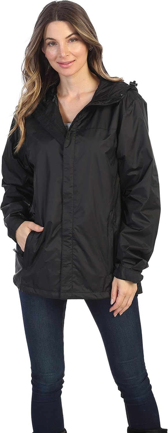 Gioberti Men's Waterproof Rain Jacket at  Men’s Clothing store