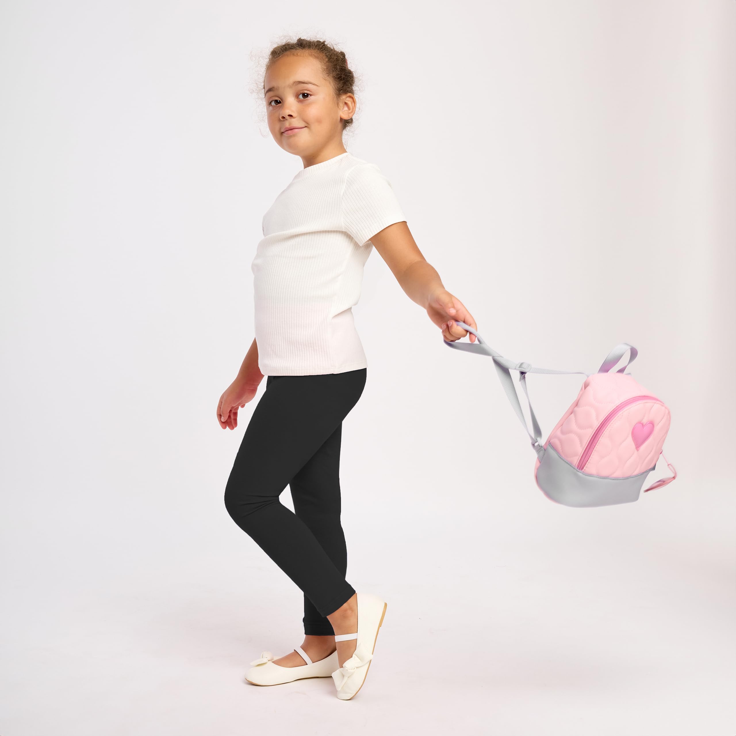 Merry Style 5 Pack Leggings Bambina e Ragazza Lunghi in Viscosa MS10-130 | Vita elastica, tessuto morbido e modello aderente alla caviglia per scuola, casa e tempo libero