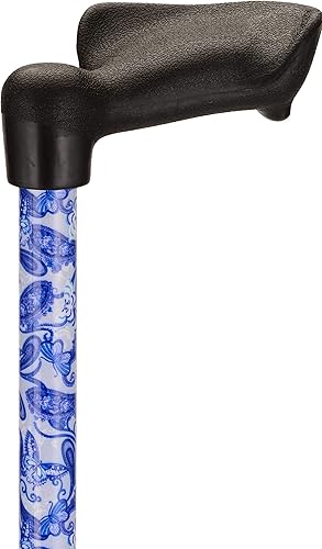 Miniatura 9 de NOVA Palm Grip - Bastón ortopédico para mano izquierda, ligero y ajustable, diseño de rosas