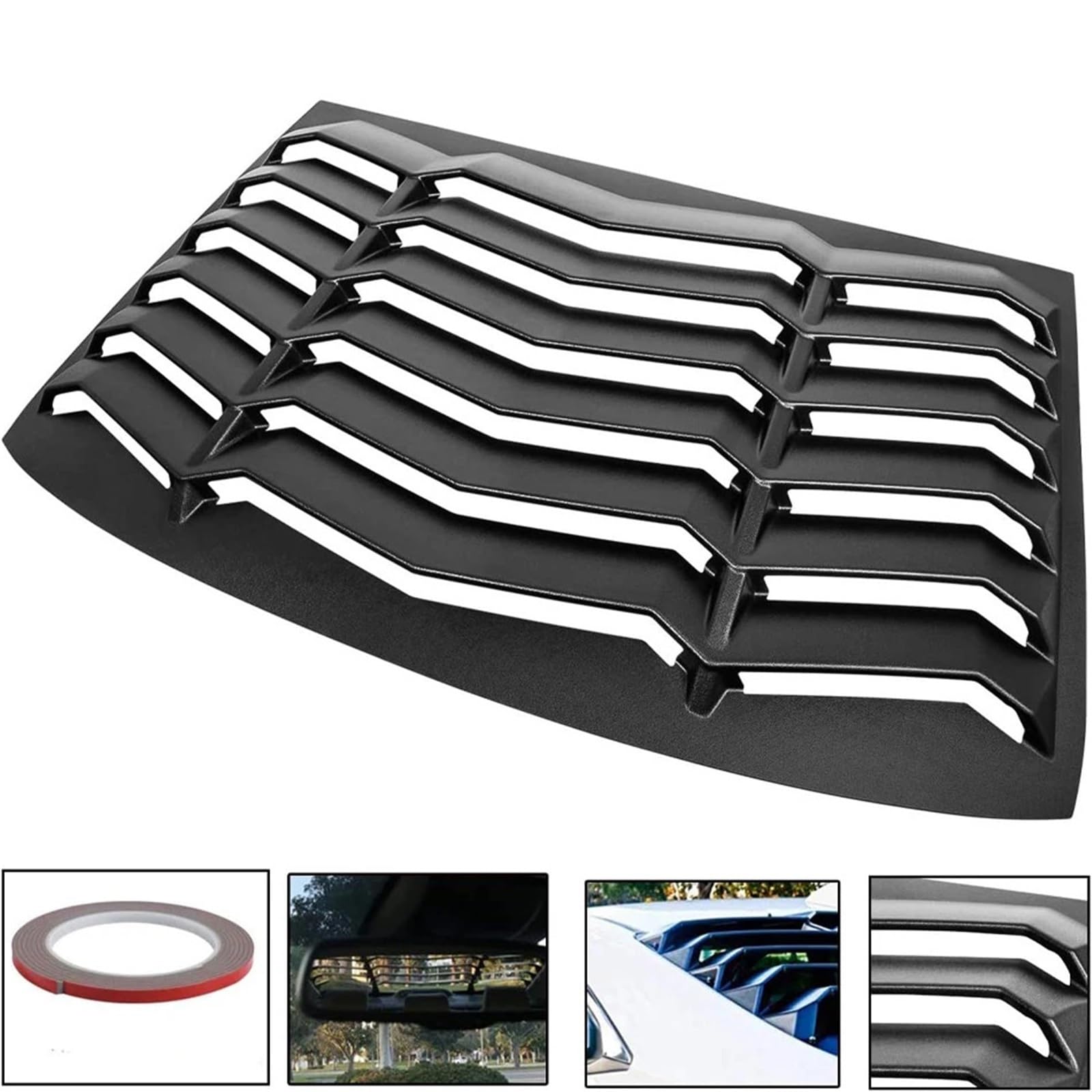 Rear Window Louver 2015-2021 Compatible for Subaru WRX 2012-2016 Compatible for Subaru Impreza Sun Shade Windshield Cover in GT Lambo Style ABS