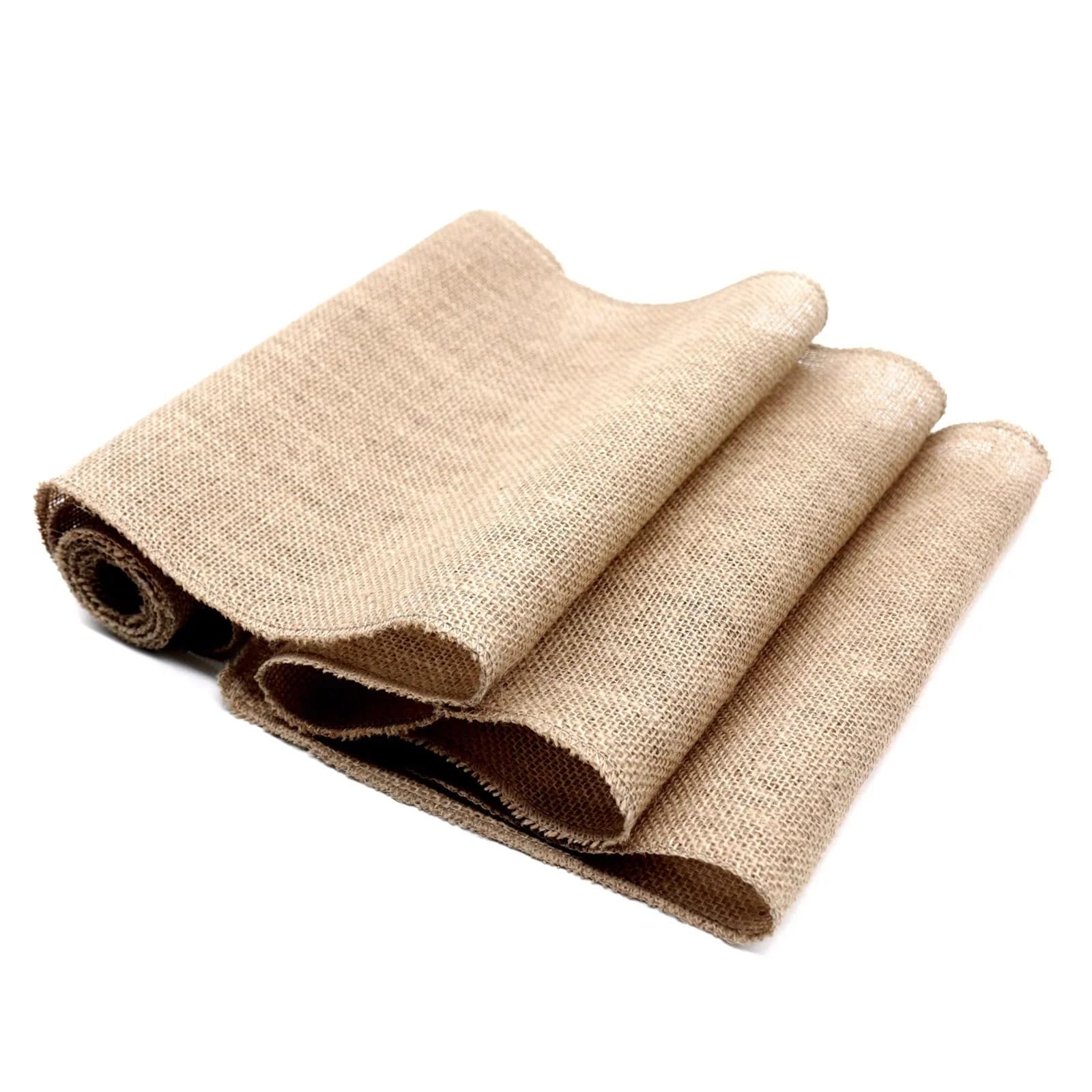 Table Runner Table Runner Jute Linen Vintage Natural Burlap Rustic Fabric Wedding Party Decoration 30cm Width(30x300cm)