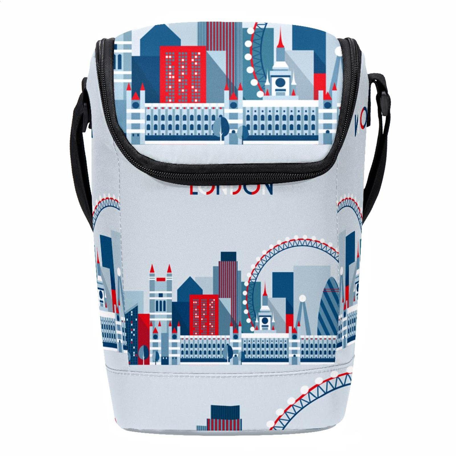 Bolsas bento para niños y niñas lonchera vintage de Londres fácil de limpiar para colegio