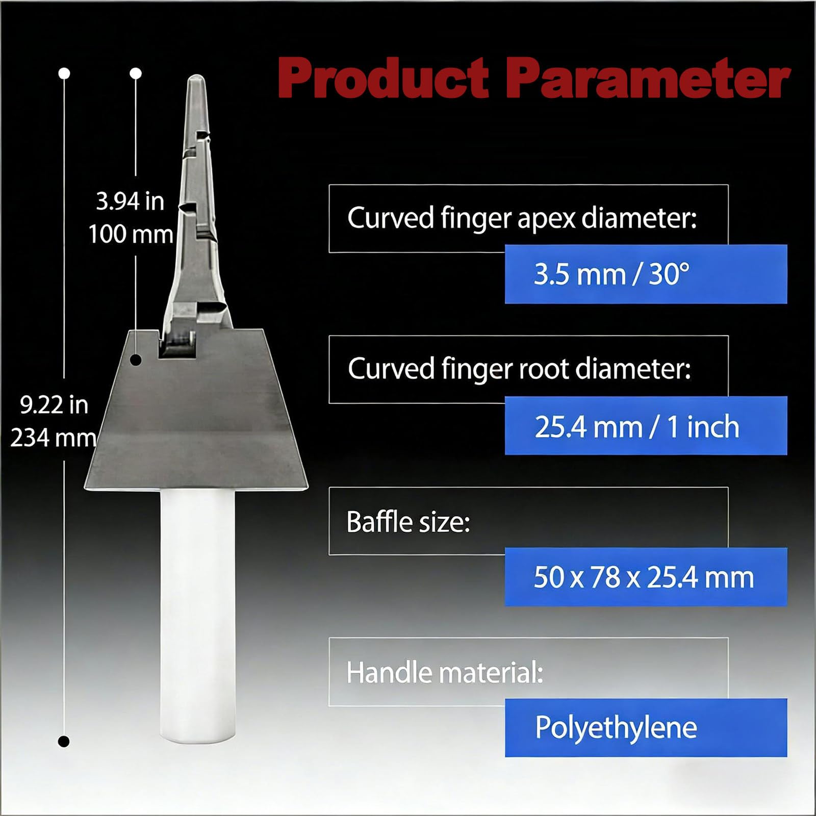 Biege-Test-Fingersonde, Gelenkiges 3,5 mm Scharnier-Design, 97 mm gebogen, elektrischer Schlagschutz, simuliert Fingerkontakt für industrielle elektrische Labortests