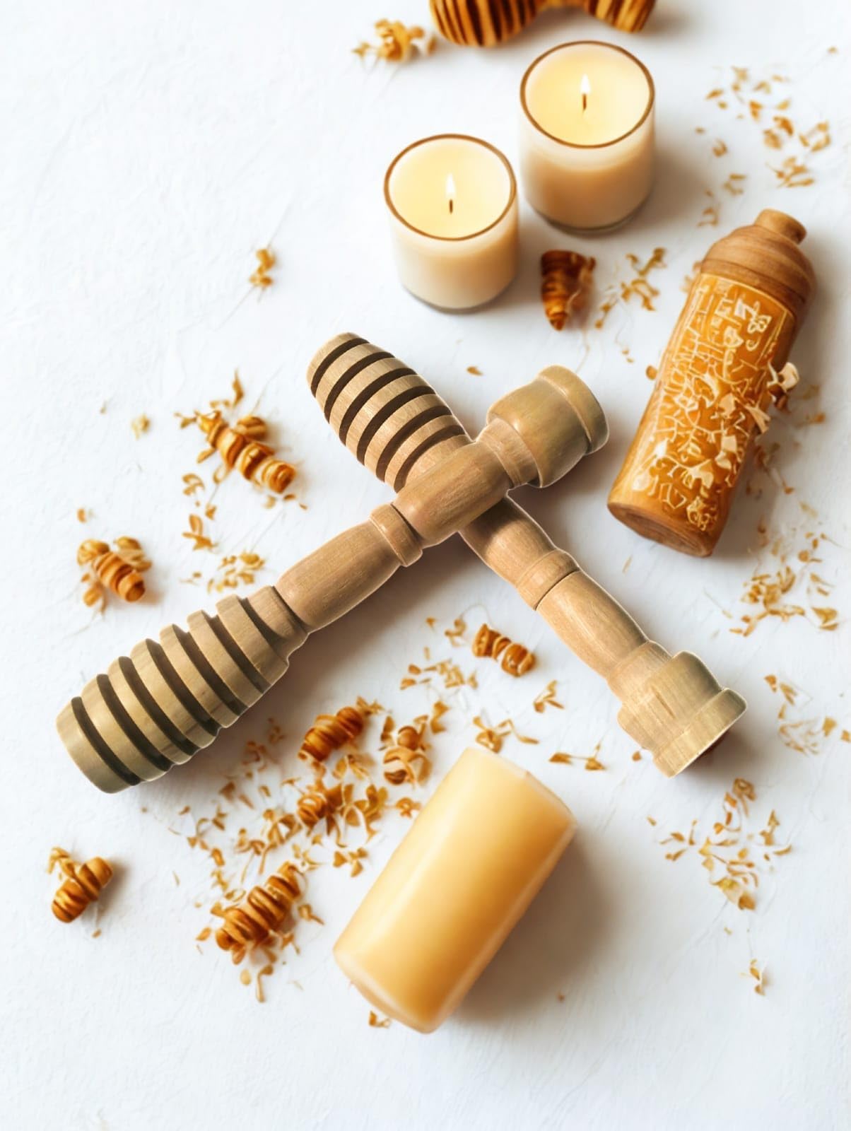 - Juego de 2 - Cuchara para miel en madera de olivo natural. Cuchara miel y mermelada. 15CM. cucharilla de miel en madera de olivo natural,regalo original y saludable para amantes de la miel