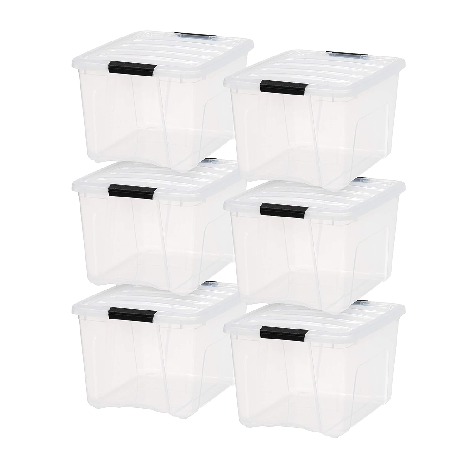 IRIS USA, Inc. TB Clear Plastic Storage Bin Tote Organizing