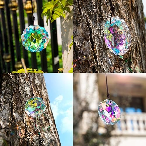 Miniatura 4 de AB - Colgante de cristal con diseño de arco iris, Feng Shui