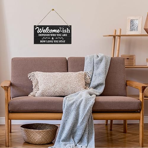 Miniatura 4 de Letreros de madera inspiradores, placa decorativa de madera para colgar, letrero rústico para puerta, arte de decoración de pared, decoración de