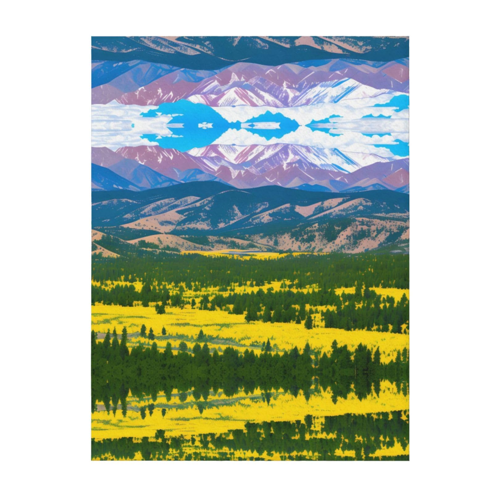 Couverture chaude durable Colorado grand plaid 203 x 152 cm pour maison