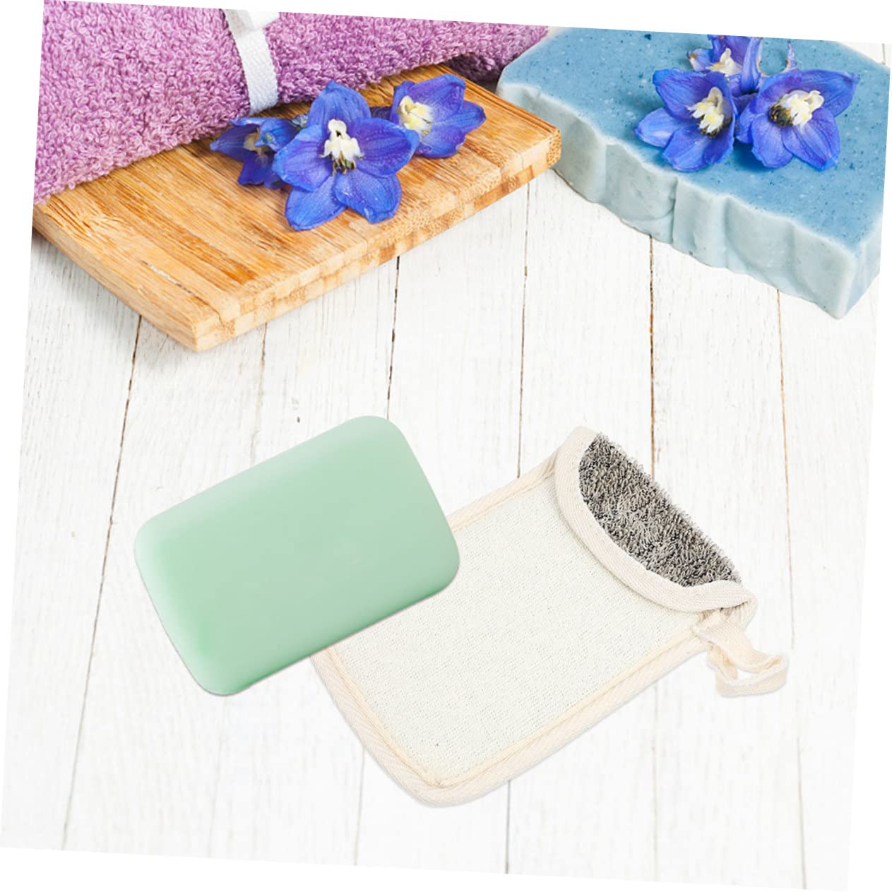 MAGICLULU 15 Pz custodia per sapone fatta a mano sacchetti di sapone per la casa esponja para bañarse spugne portasapone in rete sacchetto di ricezione del sapone pulito bagnoschiuma griglia
