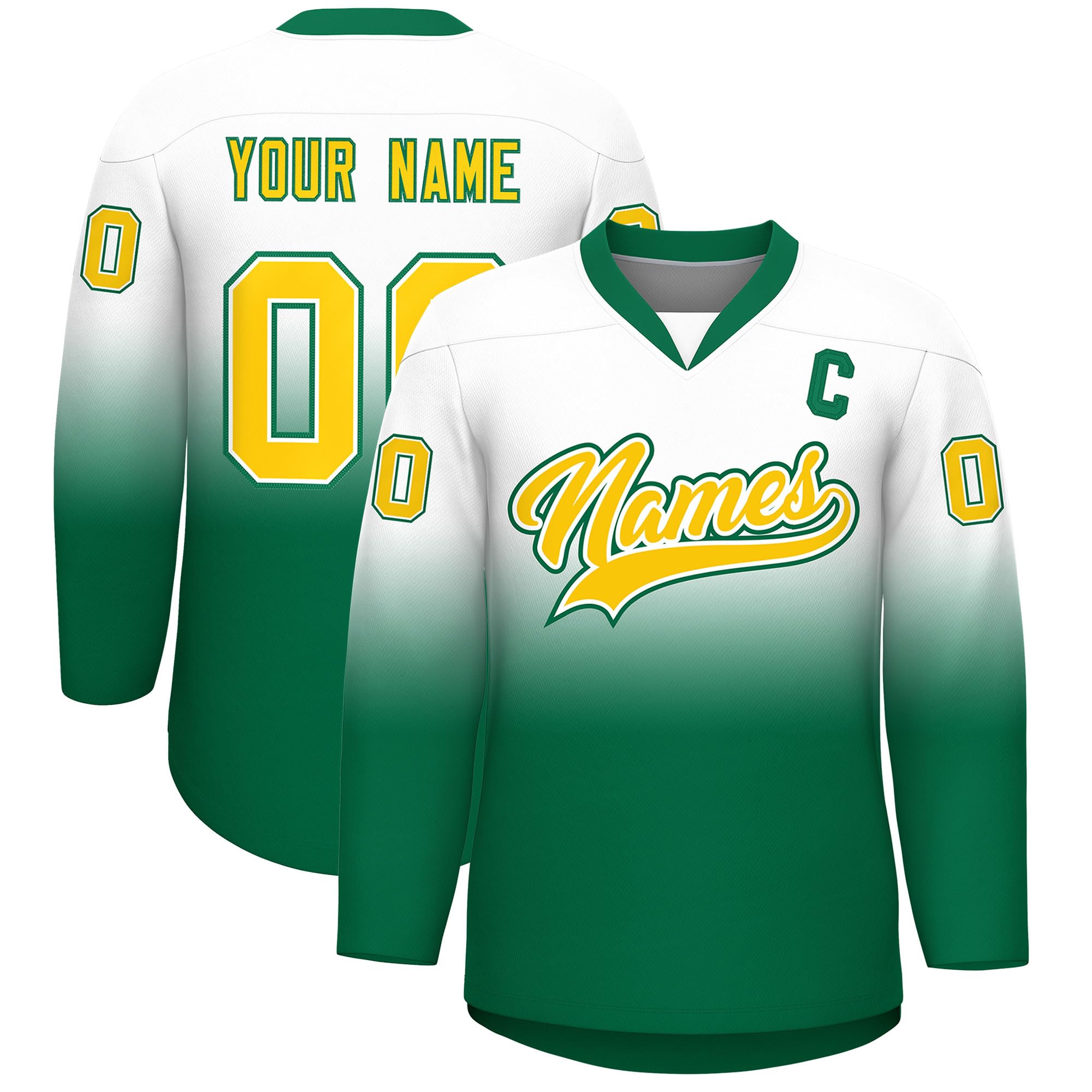 KXK Personalized V-Neck Hockey Jerseys for Men Youth,Custom Hockey Uniform Stitched or Printed Name Number Logo