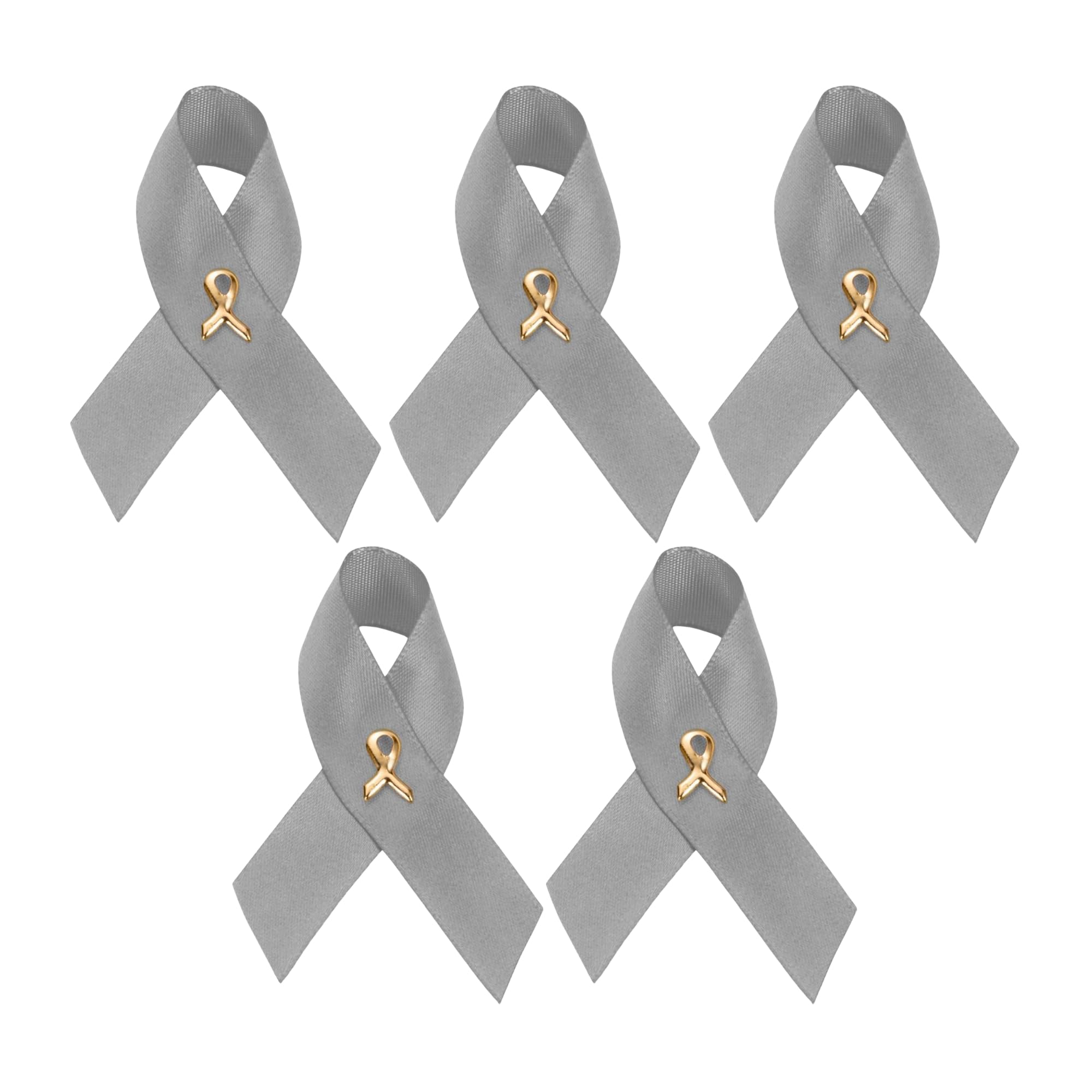 1/2/5/10/25/50/100pcs Satin Awareness Ribbon Pins (Pick your color), for Cancer &amp; Disease Awareness, Bulk Quantities for Fundraising, Events, Gift Giving