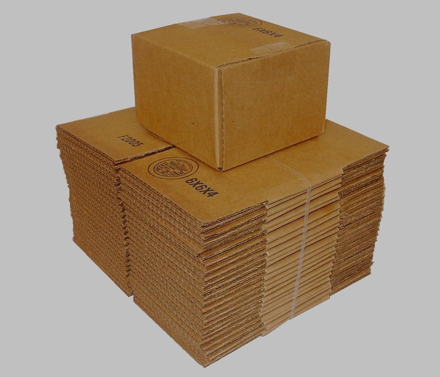 Corrugated Shipping Boxes - 6 x 6 x 6 - Bundle of 25 boxes