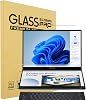 i-Tensodo 2 unidades Protector de pantalla de vidrio templado de 14 pulgadas para ASUS Zenbook Duo 2-en-1 2025-2024 Laptop Doble OLED de 14'' (UX8406), dureza 9H, HD claro, anti-rayaduras 1
