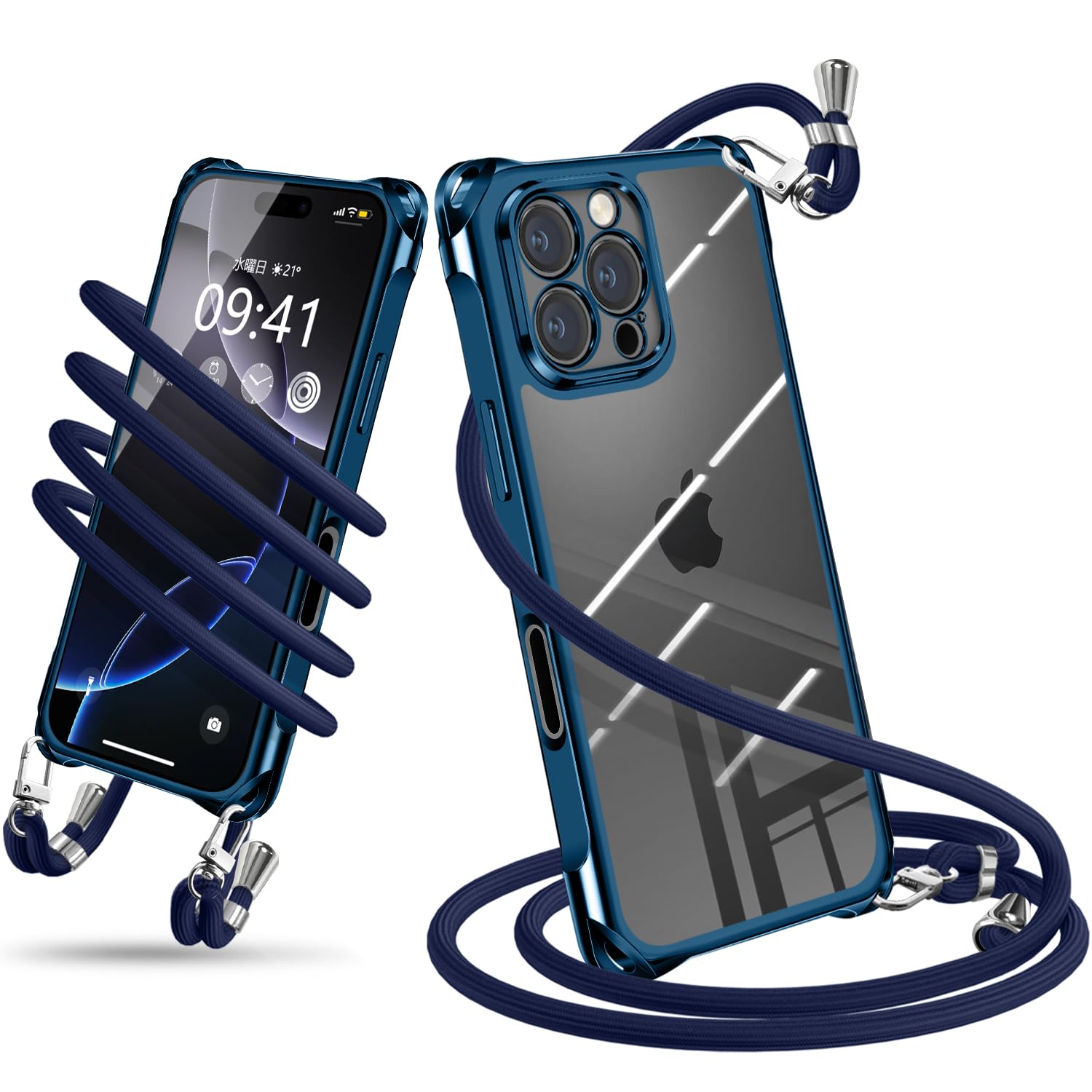 iPhone16 Pro Max 256GB 100%容量 ケースと紐付き Amazon.co.jp: iPhone 16 Pro Max 用 ケース クリア ショルダー