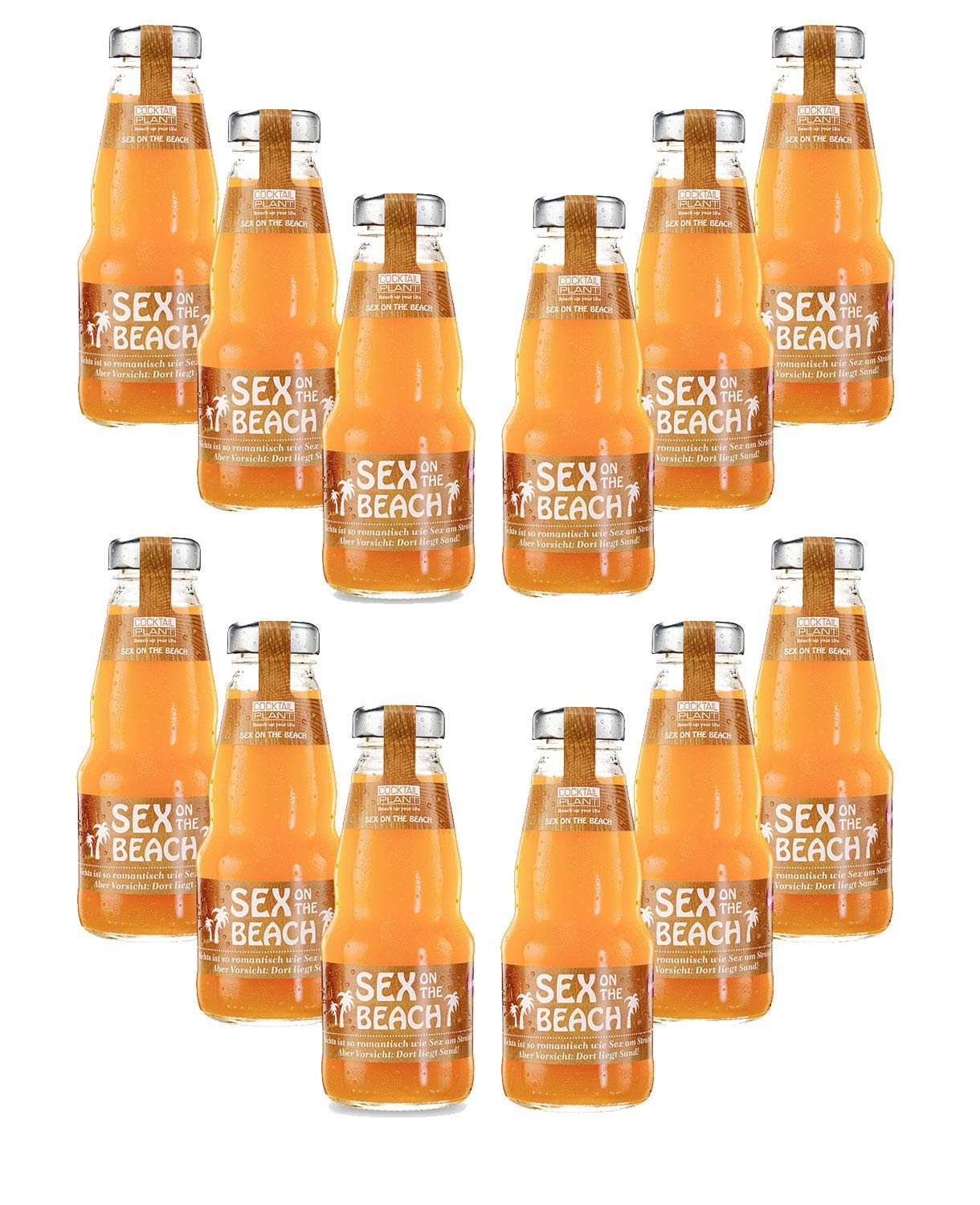 Cocktail Plant Sex on the Beach (10,1% Vol) 12x 0,2l = 2,4l - inkl. Pfand MEHRWEG - [Enthält Sulfite]