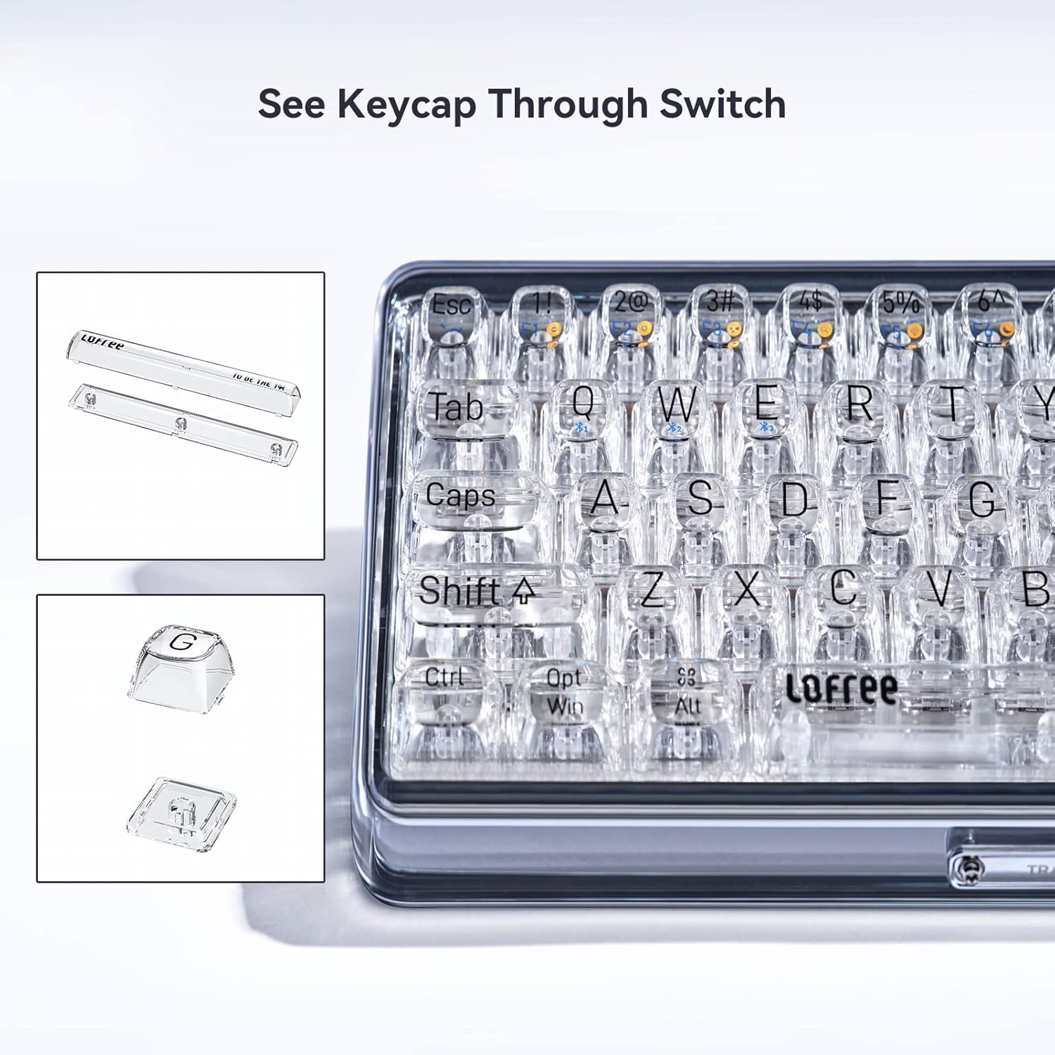 Transparent Keycaps and Switches