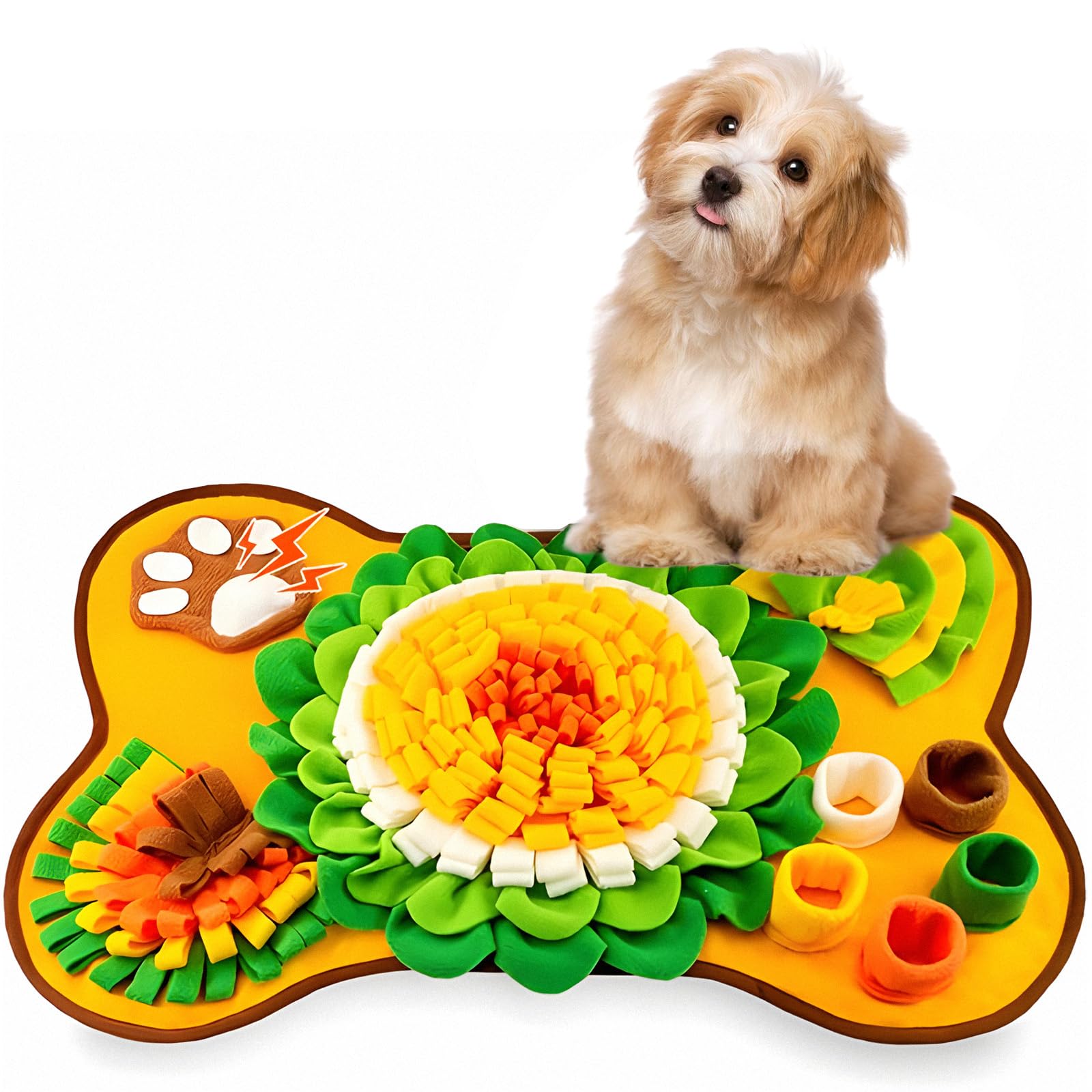 SupRovare Snuffle Mat for Dogs, Interactive Washable Slow Feeder Mat, Durable Pet Enrichment Toy for Puppies & Cats