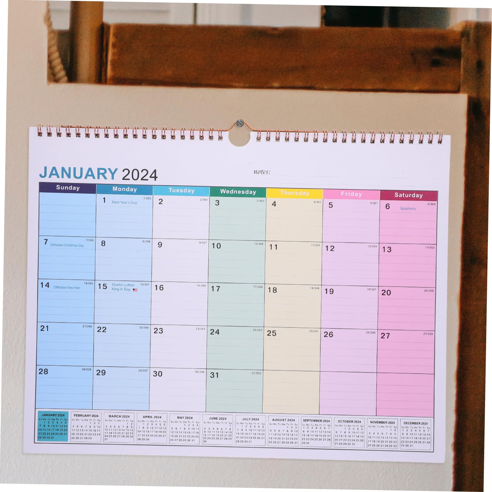 VILLCASE 4stücke Englisch Wandkalender Monate Hängender Kalender Für Zuhause Einfacher Und Stilvoller Design Für Familienplanung Und To-do-listen