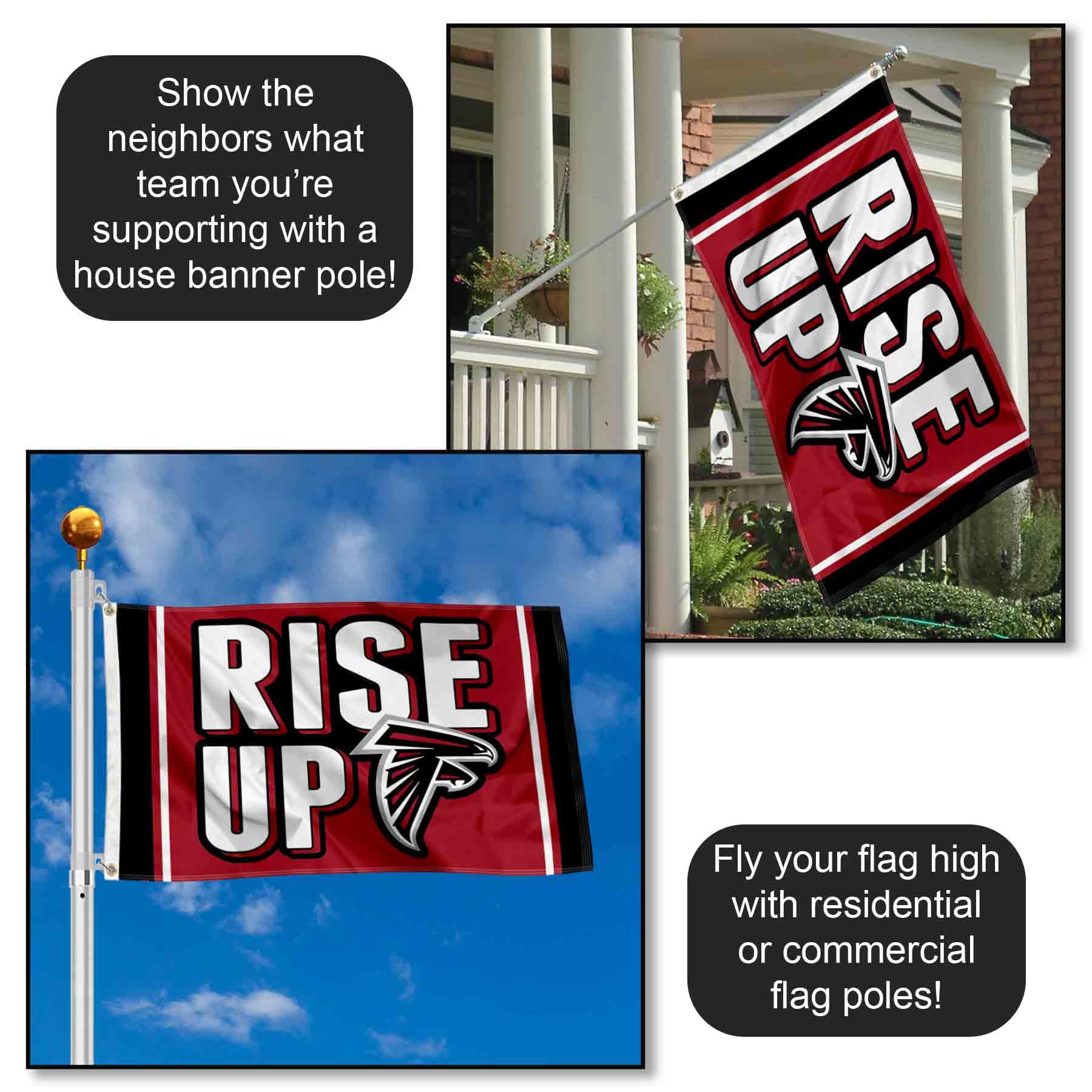 Atlanta Falcons Rise Up 3x5 Outdoor Flag : Sports & Outdoors