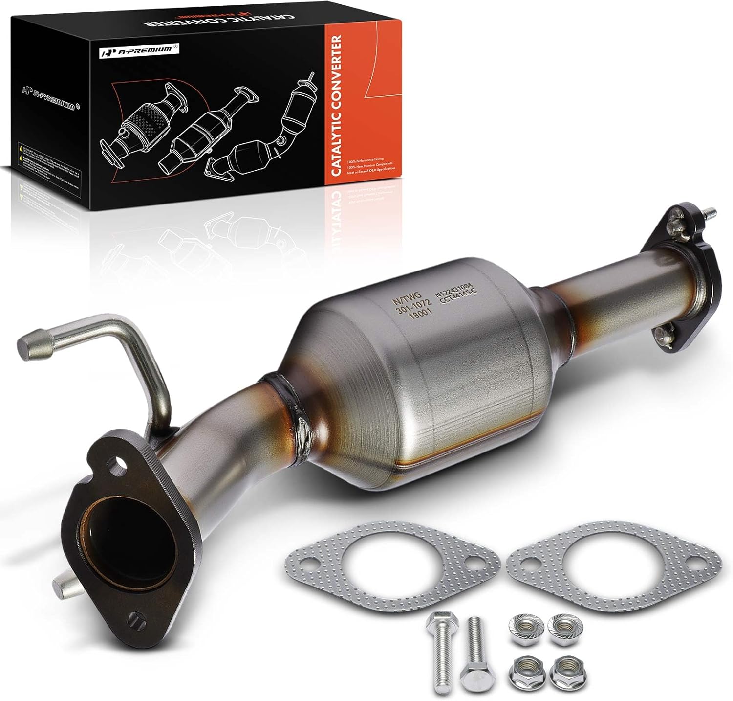 A-Premium Rear Catalytic Converter with Gasket Kit Direct-Fit Compatible with Chevrolet Sonic 2012 2013 2014 2015 2016, 1.8L, E.P.A. Compliant