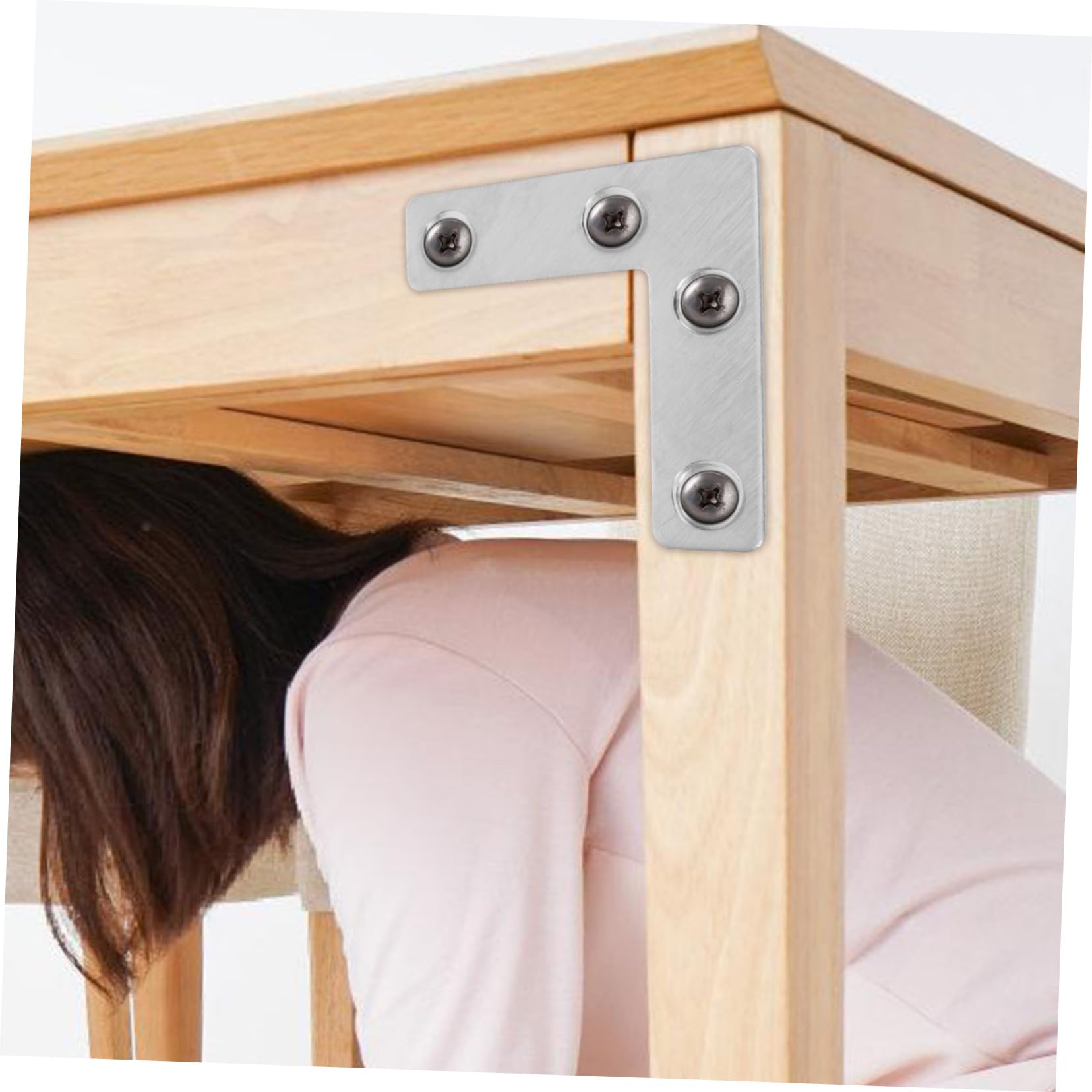 BUTIFULSIC 36pcs Shelf Brackets Metal l Brackets Heavy Duty Flat Angle Bracket for Corner Brace