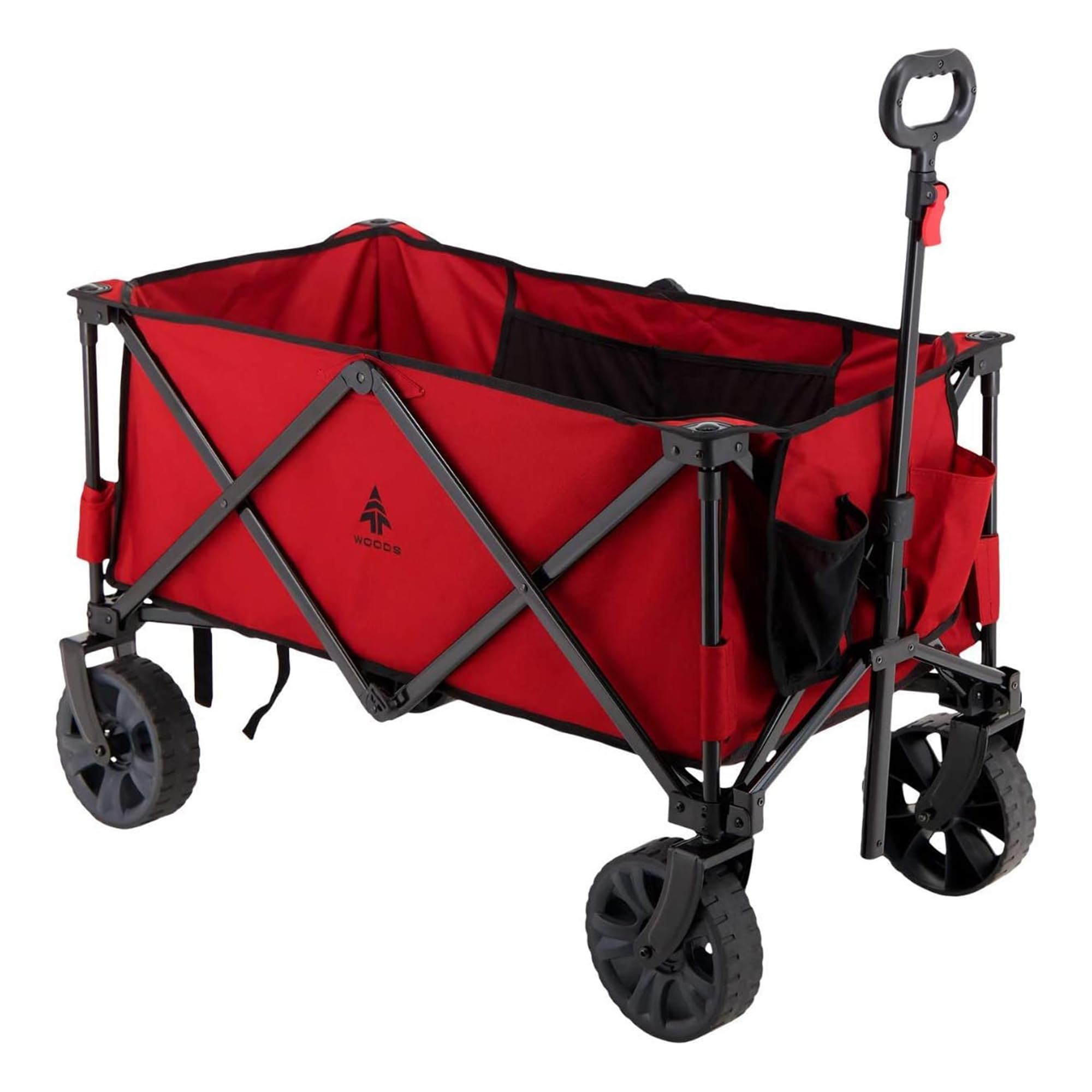 Brandon-Super Collapsible Wagon Cart - 280lb Capacity With Jumbo Wheels For Beach & Camping