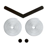 Vista 12 de ALIEN PROS Cinta de manubrio de bicicleta EVA (juego de 4) color blanco – Mejora el agarre de tu bicicleta con esta cinta para manillar de bicicleta