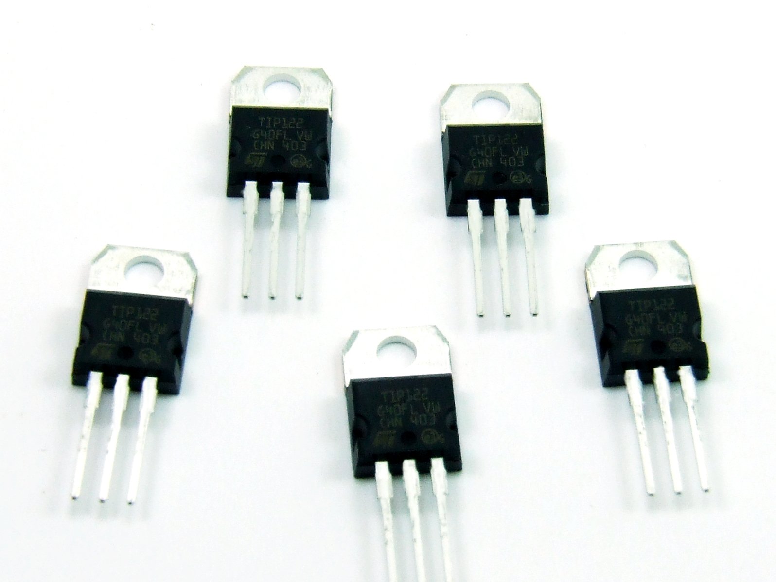 POPESQ® 5 pz. x TIP122 Transistor NPN Darlington #A631